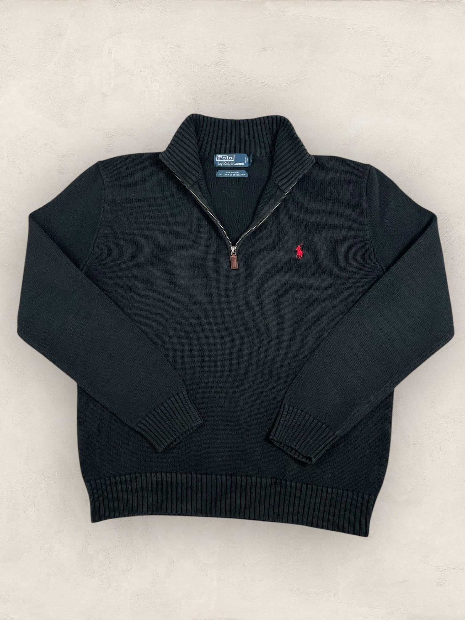 Half - zip Ralph Lauren Ref: 2652 - NOIR - M - amifrip - Friperie en ligne et vêtements vintage