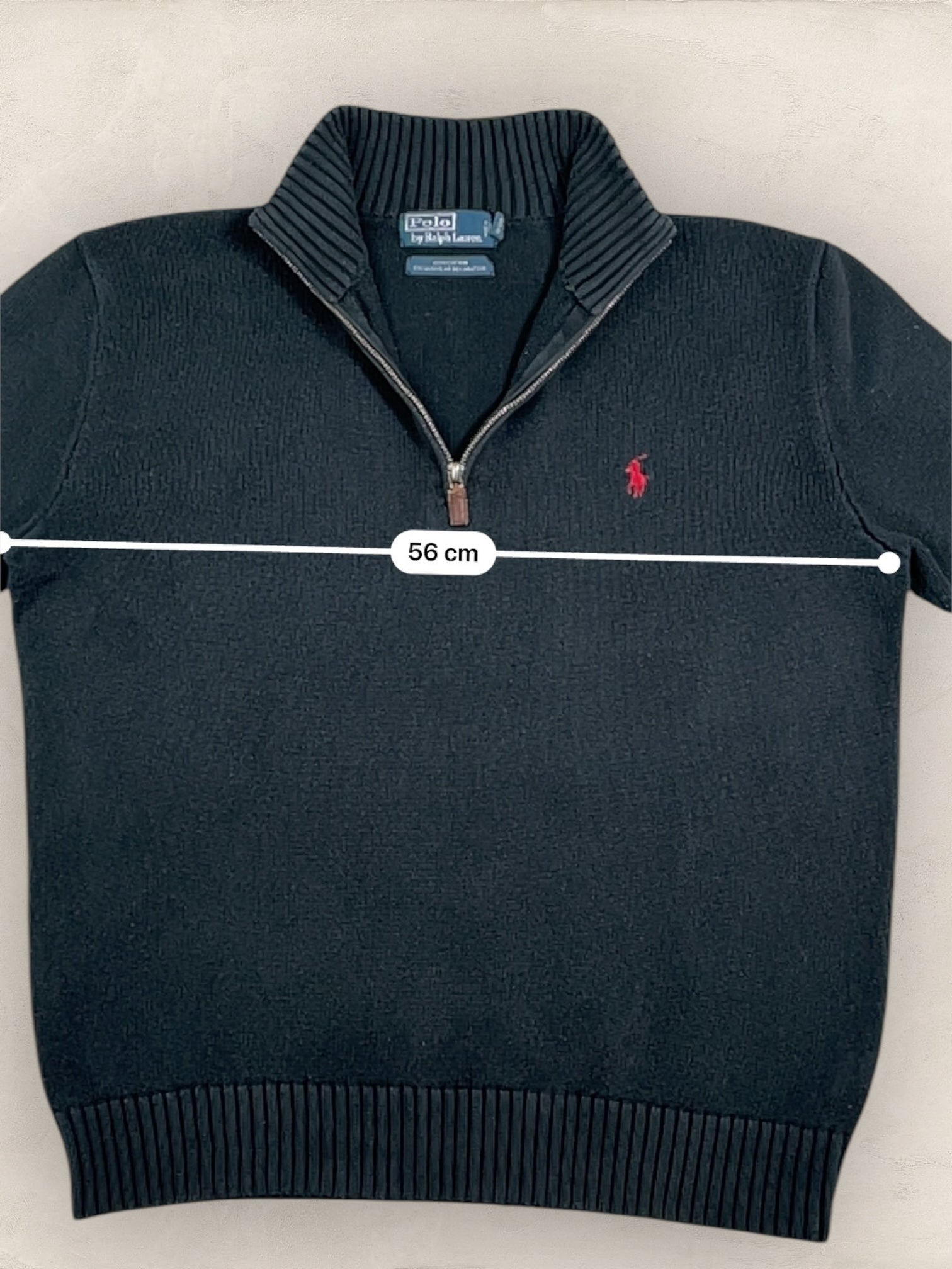 Half - zip Ralph Lauren Ref: 2652 - NOIR - M - amifrip - Friperie en ligne et vêtements vintage