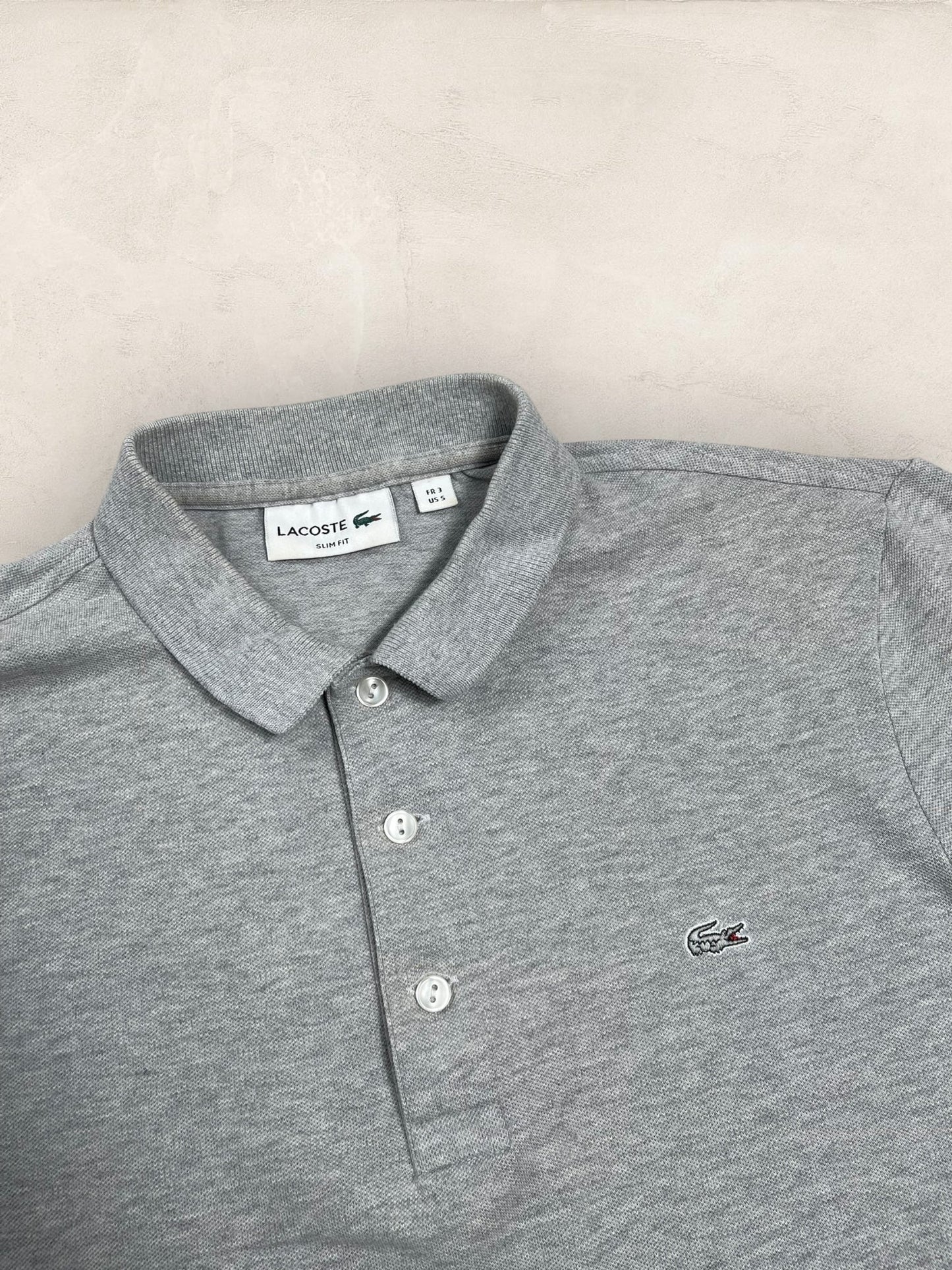 Polo Femme Lacoste Gris S Ref:3005 - Gris - S - amifrip - Friperie en ligne et vêtements vintage