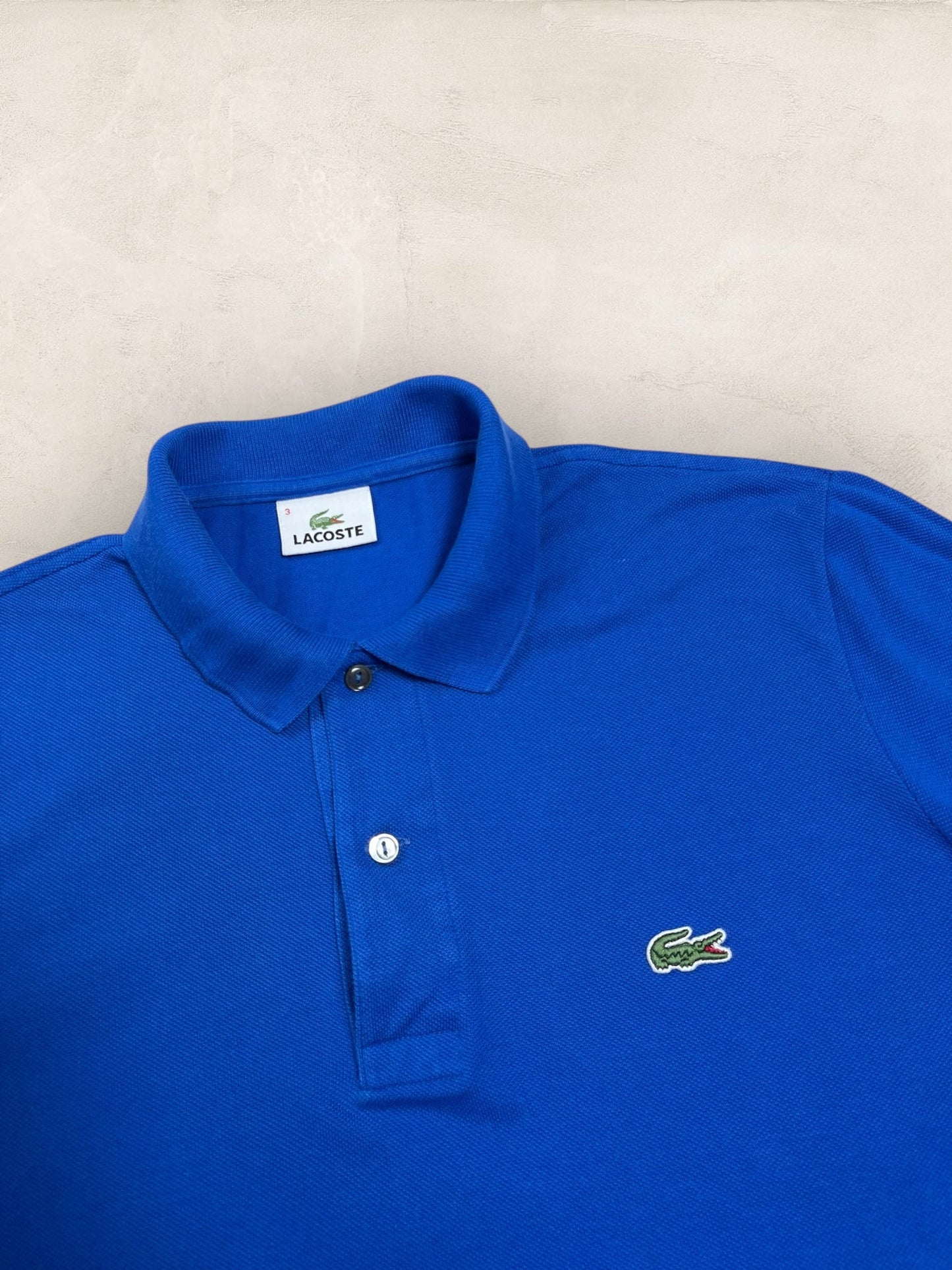 Polo Homme Lacoste Bleu électrique M Ref:3002 - Bleu - M - amifrip - Friperie en ligne et vêtements vintage