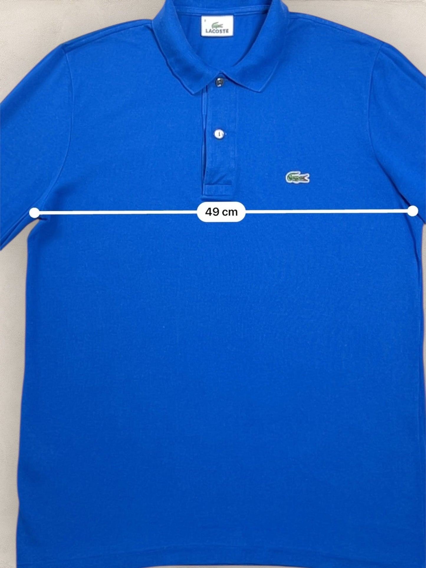 Polo Homme Lacoste Bleu électrique M Ref:3002 - Bleu - M - amifrip - Friperie en ligne et vêtements vintage