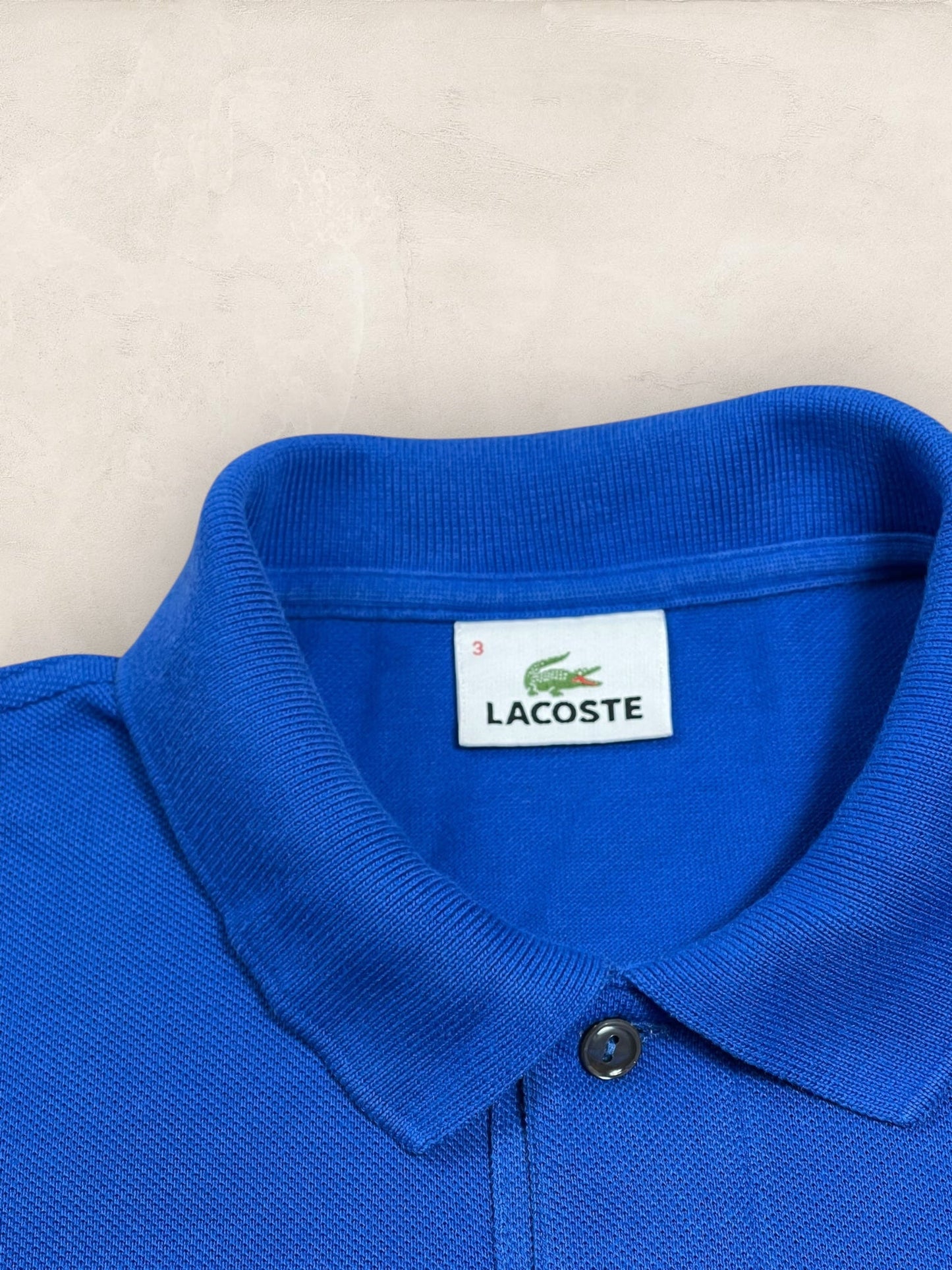Polo Homme Lacoste Bleu électrique M Ref:3002 - Bleu - M - amifrip - Friperie en ligne et vêtements vintage