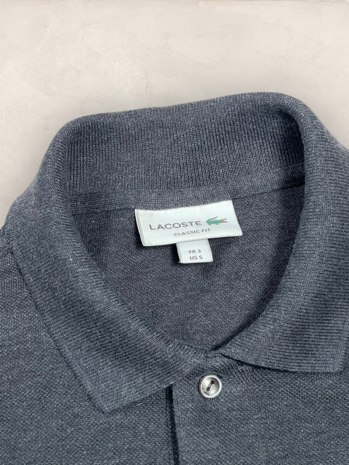 Polo Homme Lacoste Gris S Ref:3006 - Gris - S - amifrip - Friperie en ligne et vêtements vintage