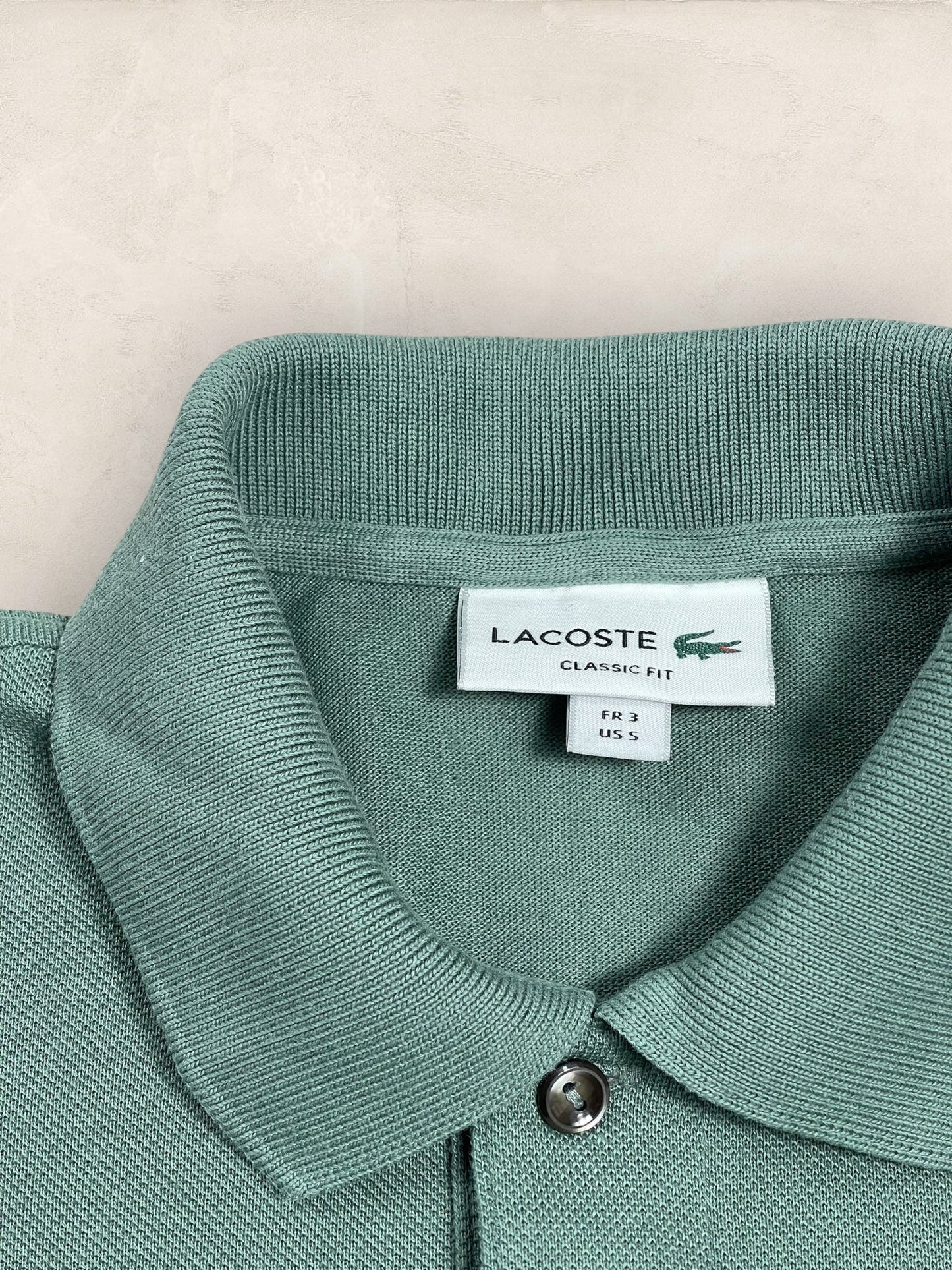 Polo Homme Lacoste Kaki S Ref:2998 - Kaki - S - amifrip - Friperie en ligne et vêtements vintage