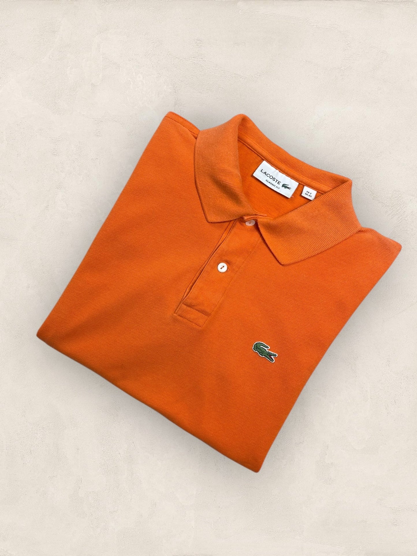 Polo Homme Lacoste Orange XS Ref:3003 - Orange - XS - amifrip - Friperie en ligne et vêtements vintage
