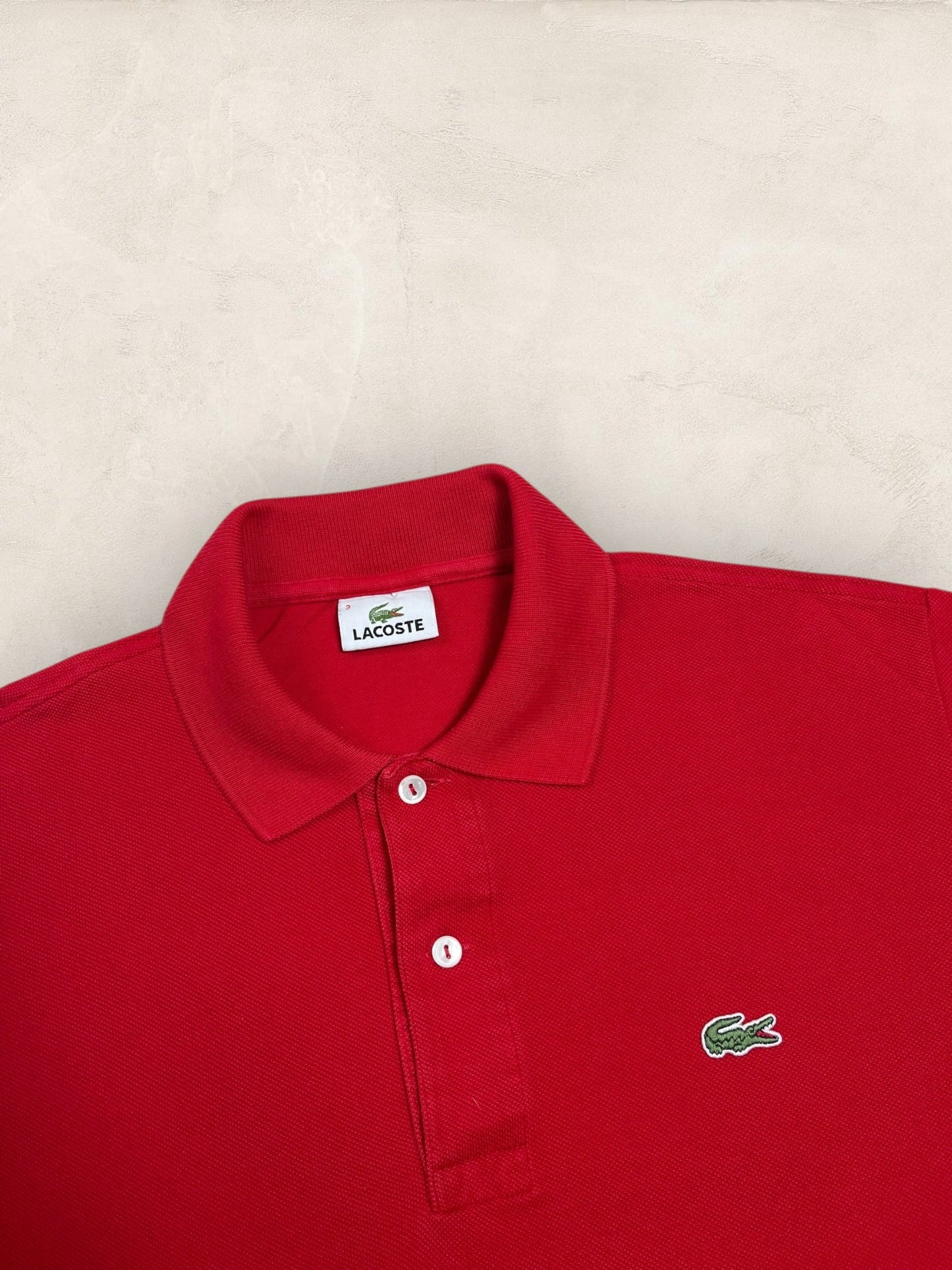 Polo Homme Lacoste Rouge M Ref:3001 - Rouge - M - amifrip - Friperie en ligne et vêtements vintage