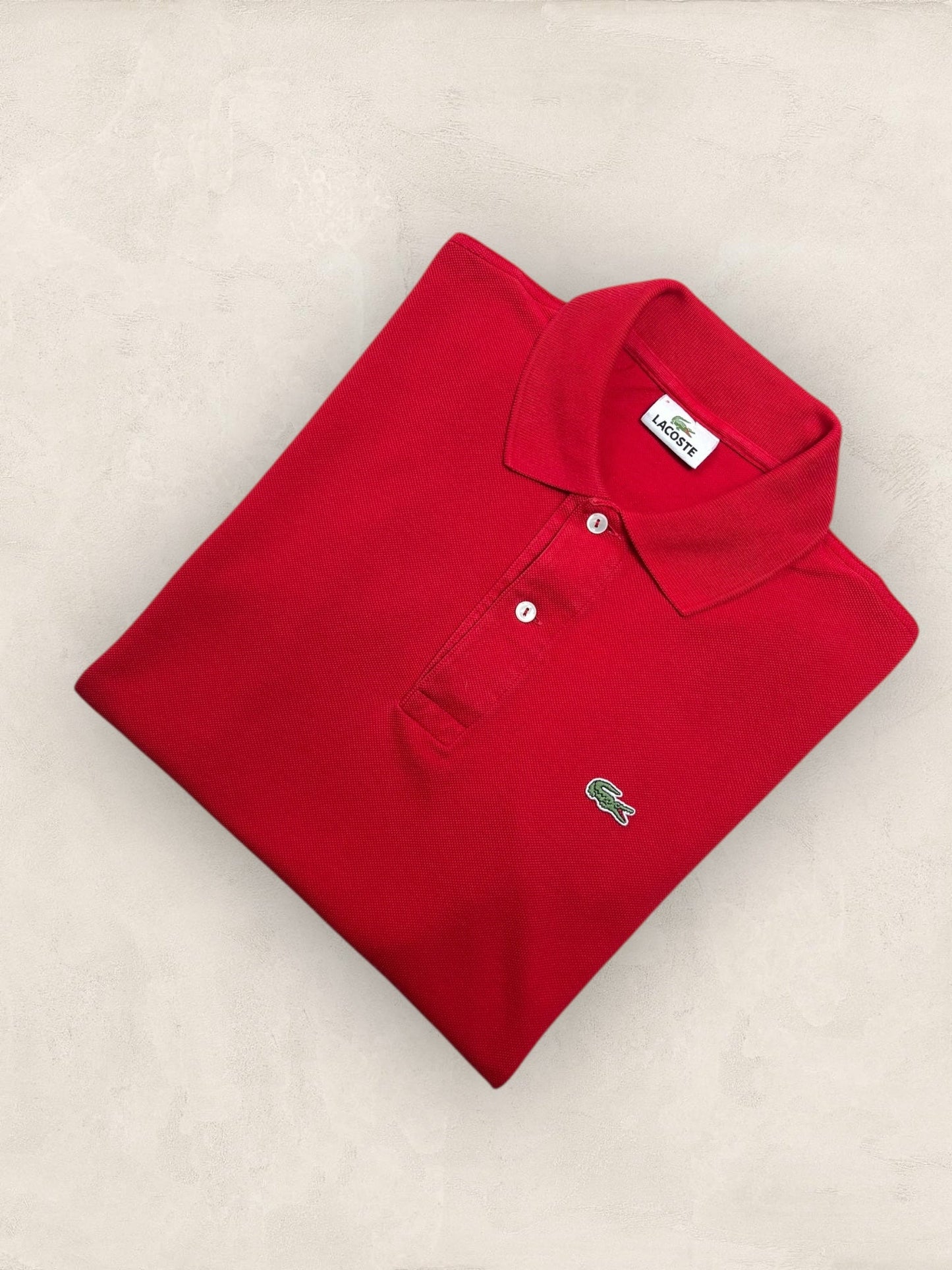 Polo Homme Lacoste Rouge M Ref:3001 - Rouge - M - amifrip - Friperie en ligne et vêtements vintage