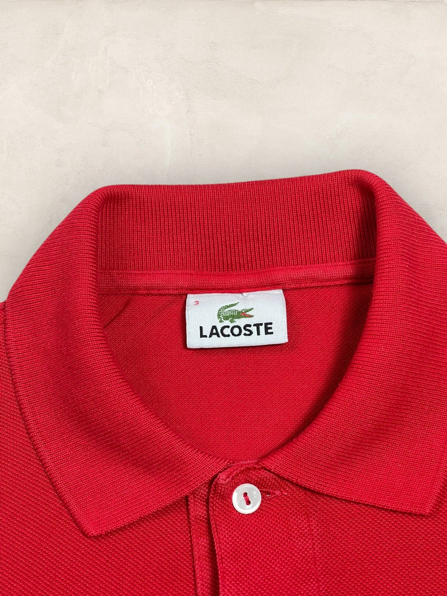 Polo Homme Lacoste Rouge M Ref:3001 - Rouge - M - amifrip - Friperie en ligne et vêtements vintage