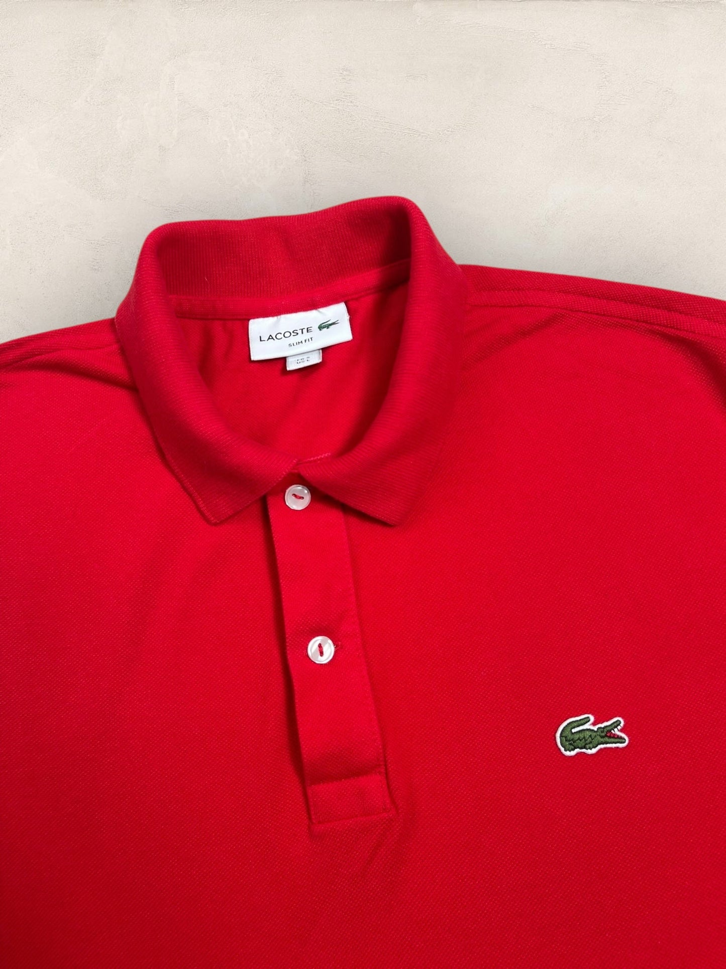 Polo Homme Lacoste Rouge S Ref:2996 - Rouge - S - amifrip - Friperie en ligne et vêtements vintage
