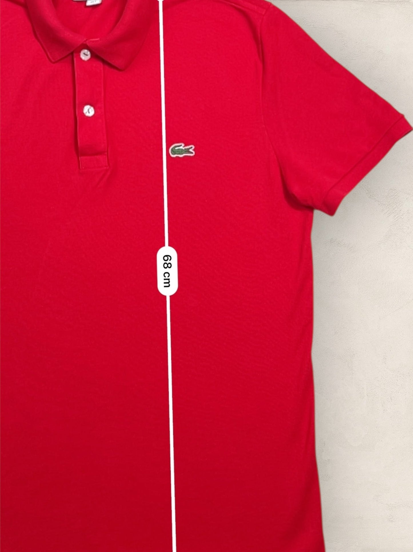 Polo Homme Lacoste Rouge S Ref:2996 - Rouge - S - amifrip - Friperie en ligne et vêtements vintage
