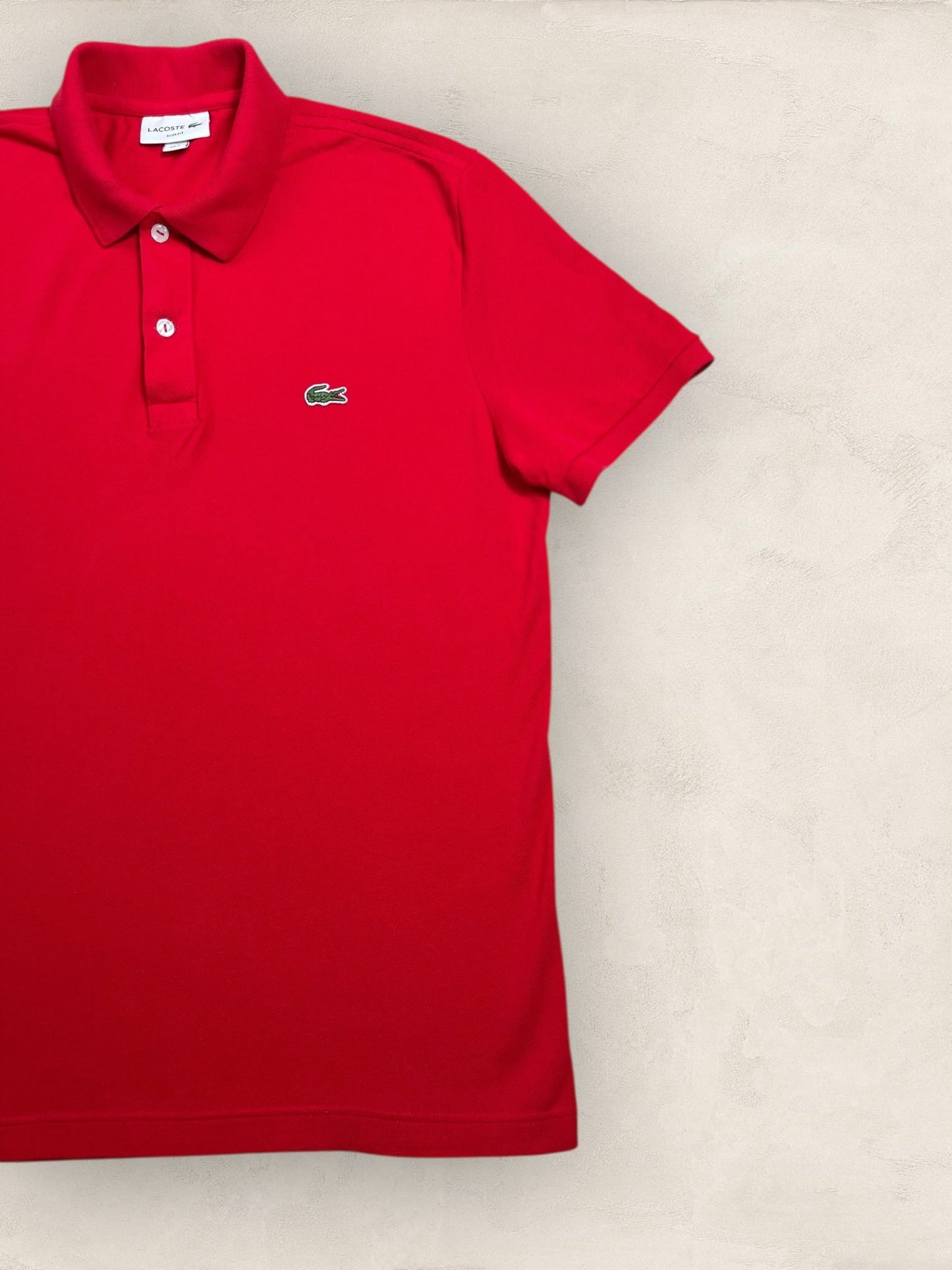 Polo Homme Lacoste Rouge S Ref:2996 - Rouge - S - amifrip - Friperie en ligne et vêtements vintage