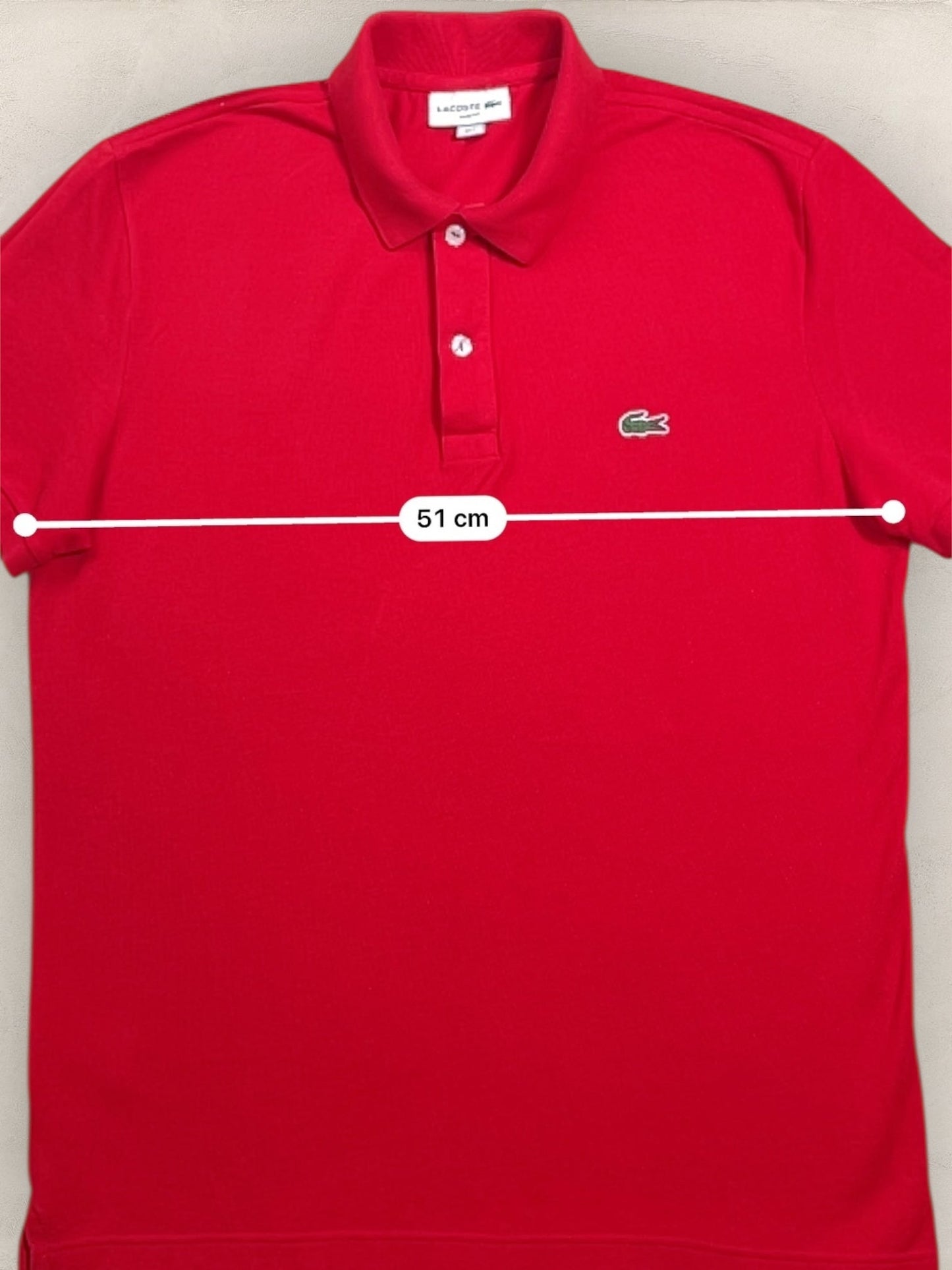 Polo Homme Lacoste Rouge S Ref:2996 - Rouge - S - amifrip - Friperie en ligne et vêtements vintage
