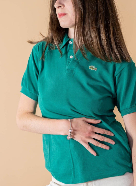 Polo Lacoste Femme 443 - VERT - XS - amifrip - Friperie en ligne et vêtements vintage