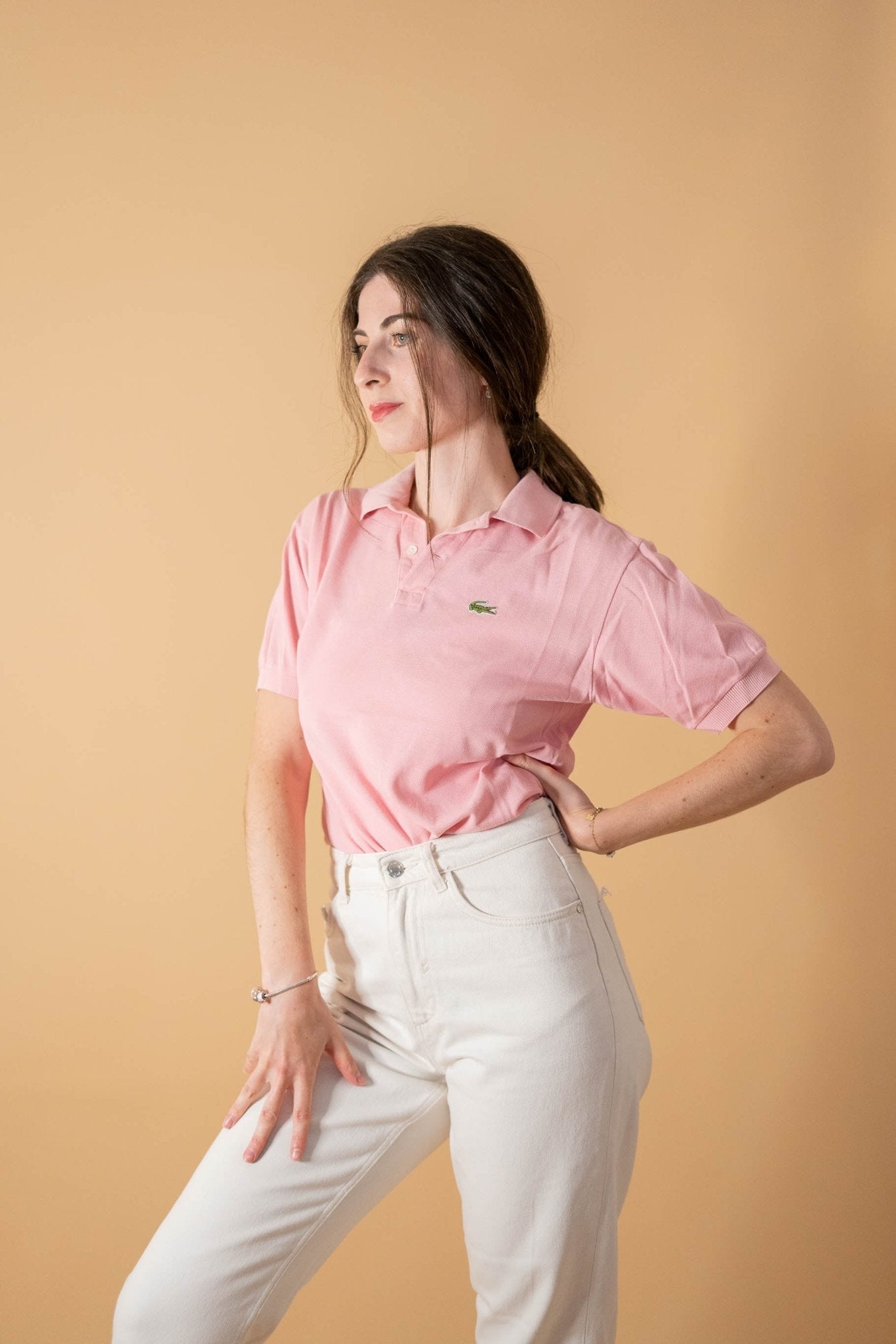 Polo Lacoste Femme 446 - ROSE - XS - amifrip - Friperie en ligne et vêtements vintage