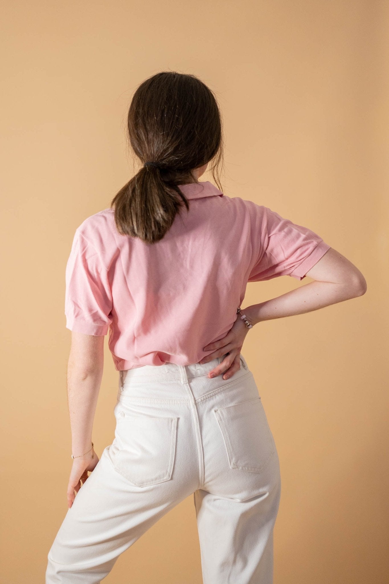 Polo Lacoste Femme 446 - ROSE - XS - amifrip - Friperie en ligne et vêtements vintage