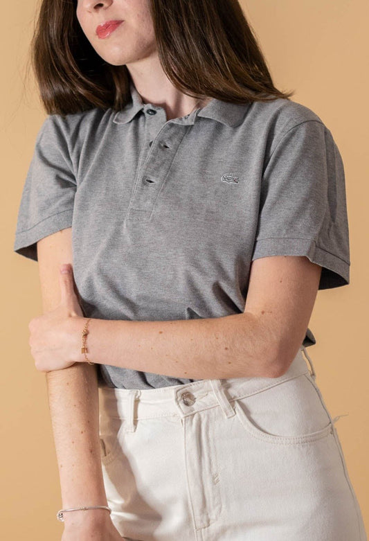 Polo Lacoste Femme 914 - GRIS - S - amifrip - Friperie en ligne et vêtements vintage
