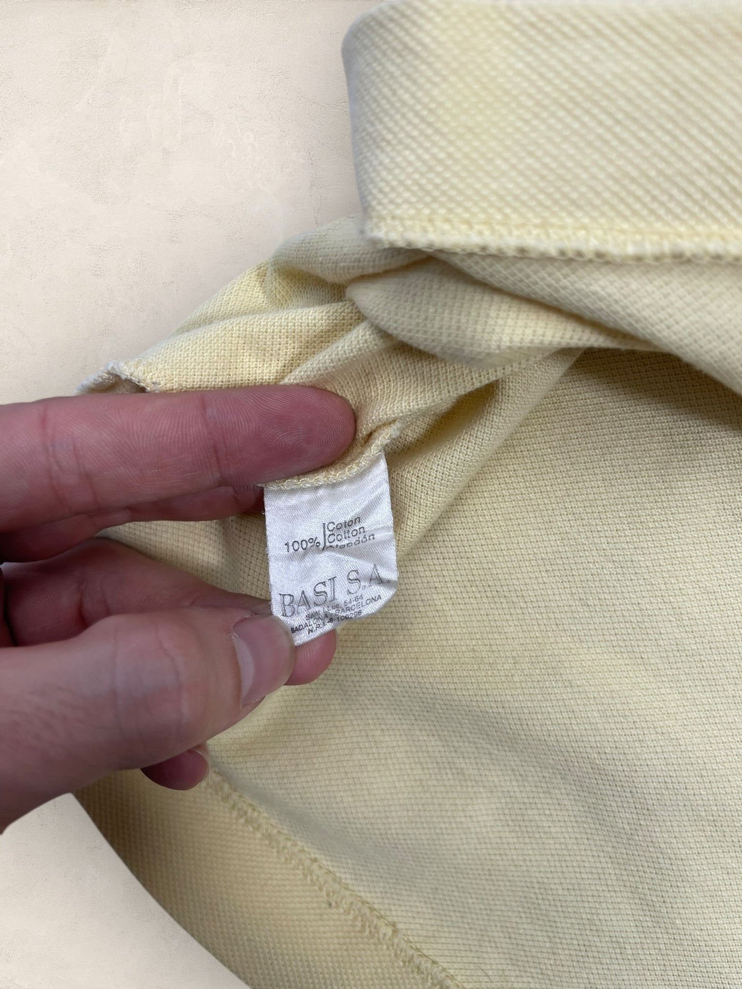 Polo Lacoste homme Ref: 2672 - JAUNE - L - amifrip - Friperie en ligne et vêtements vintage