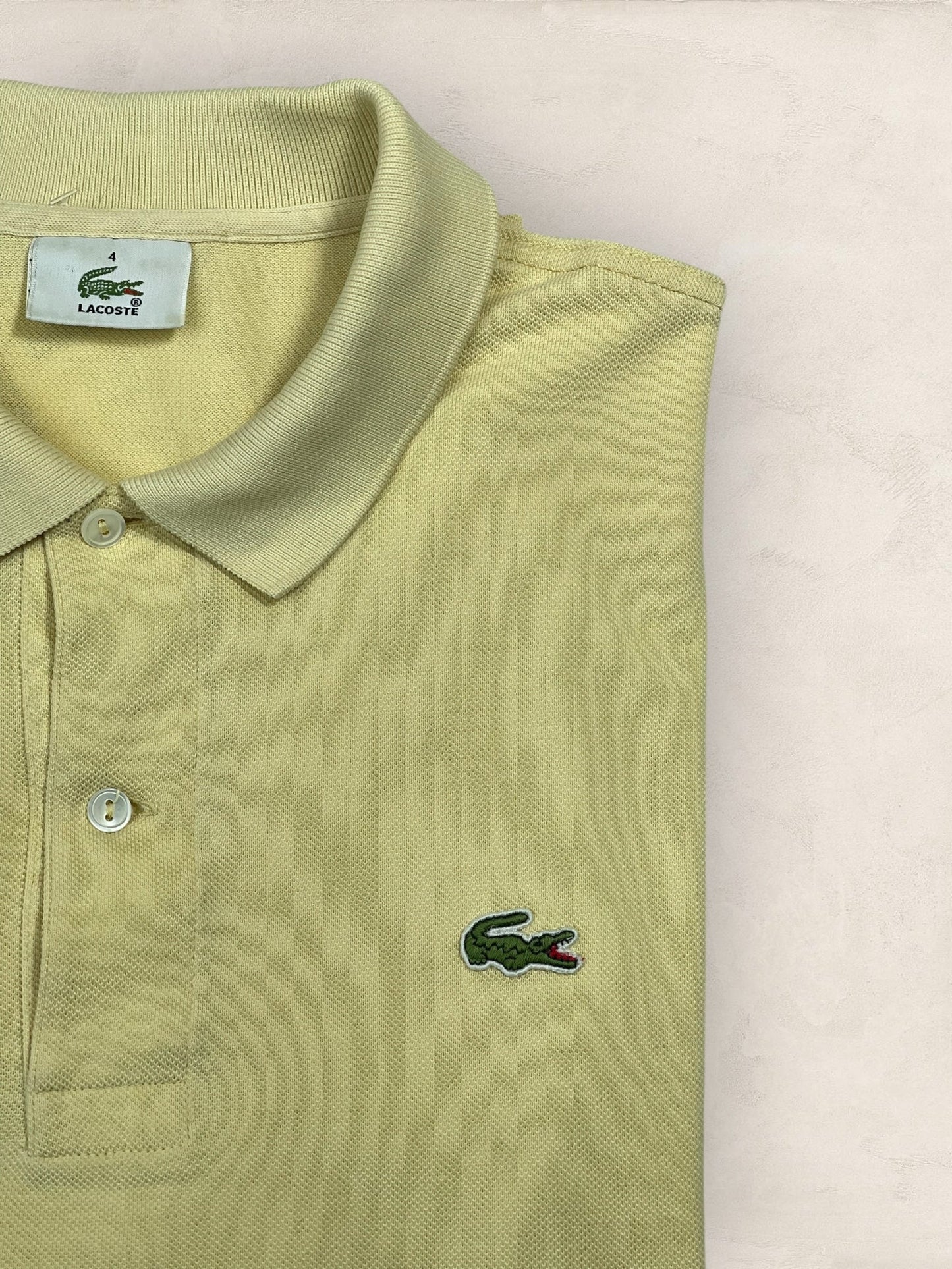 Polo Lacoste homme Ref: 2672 - JAUNE - L - amifrip - Friperie en ligne et vêtements vintage