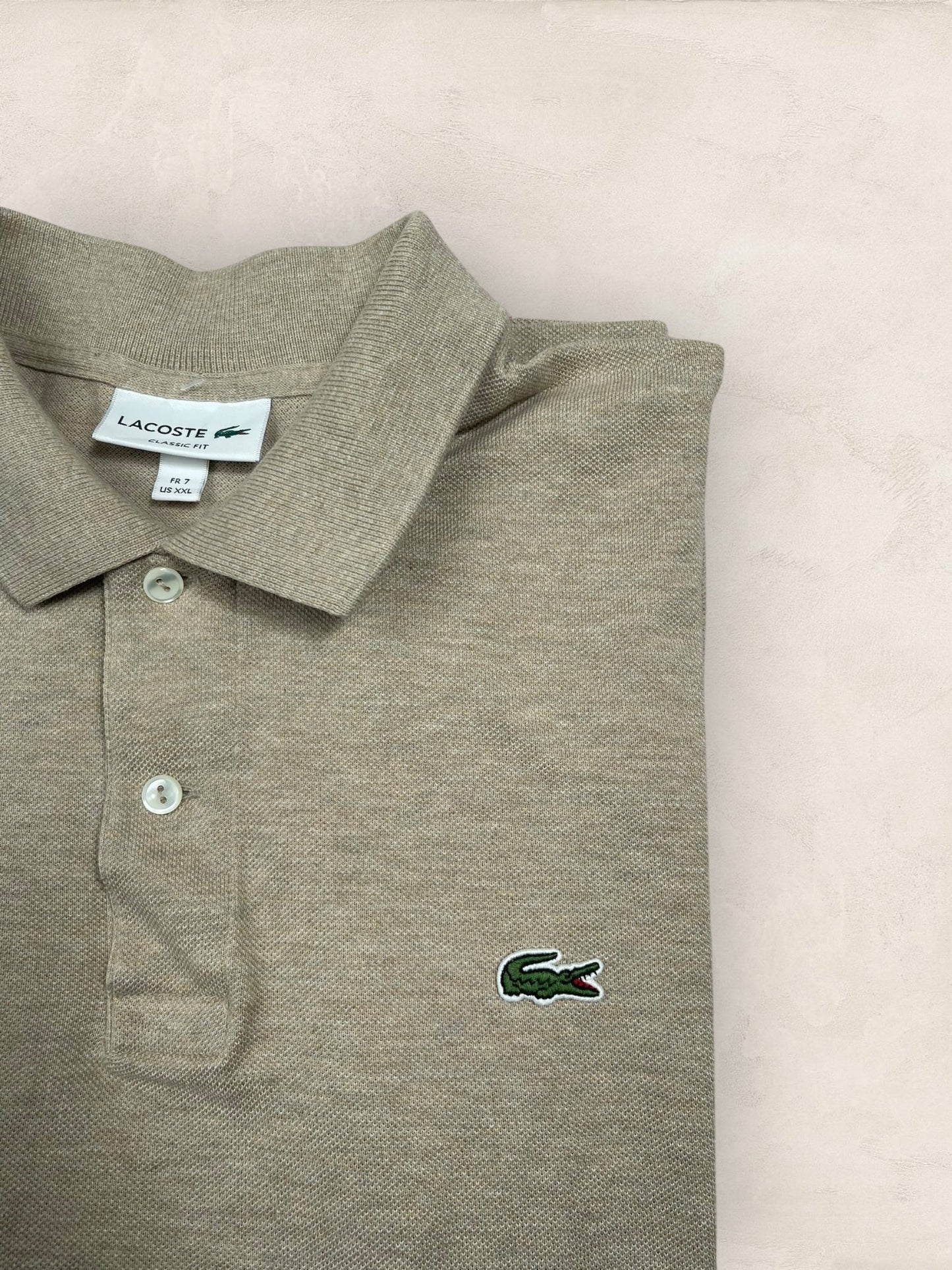 Polo Lacoste homme Ref: 2675 - BEIGE - 2XL - amifrip - Friperie en ligne et vêtements vintage