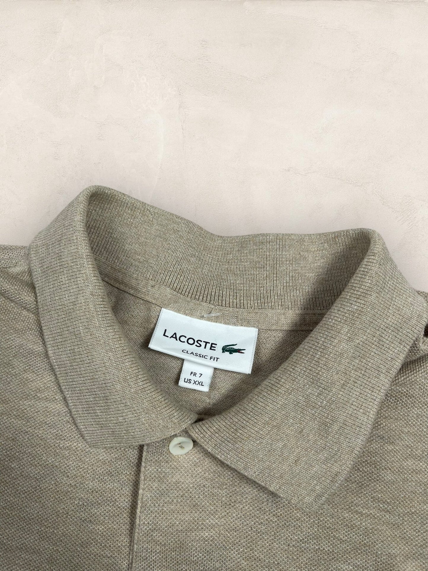 Polo Lacoste homme Ref: 2675 - BEIGE - 2XL - amifrip - Friperie en ligne et vêtements vintage