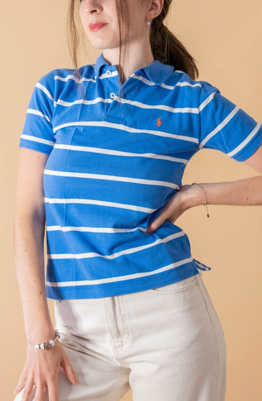 Polo Ralph Lauren Femme 157 - BLEU - XS - amifrip - Friperie en ligne et vêtements vintage