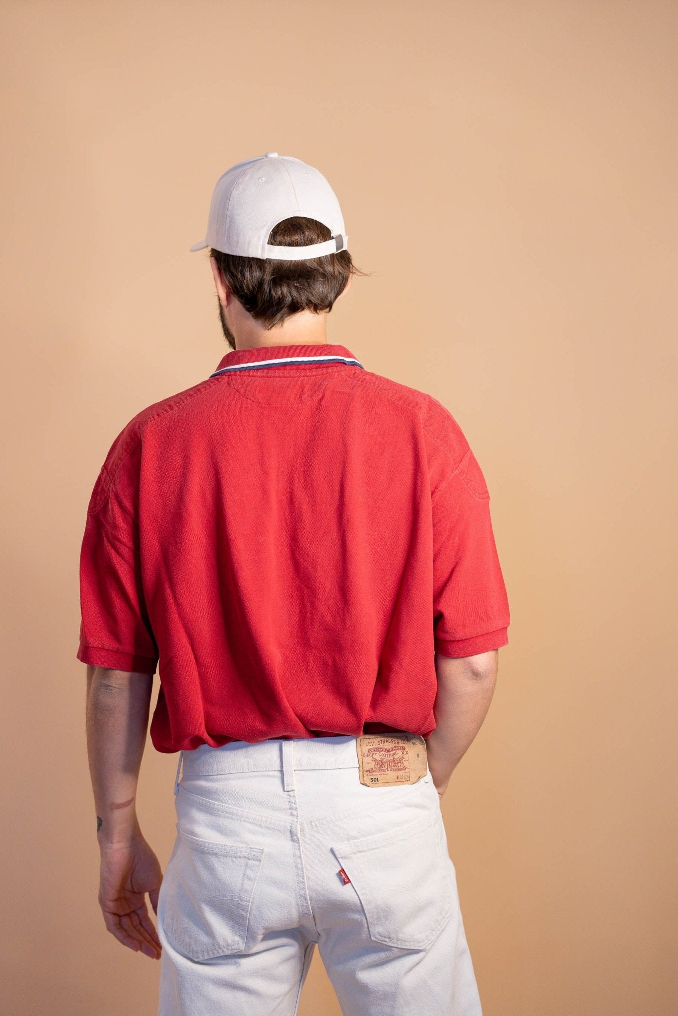 POLO RALPH LAUREN HOMME 886 - ROUGE - XL - amifrip - Friperie en ligne et vêtements vintage