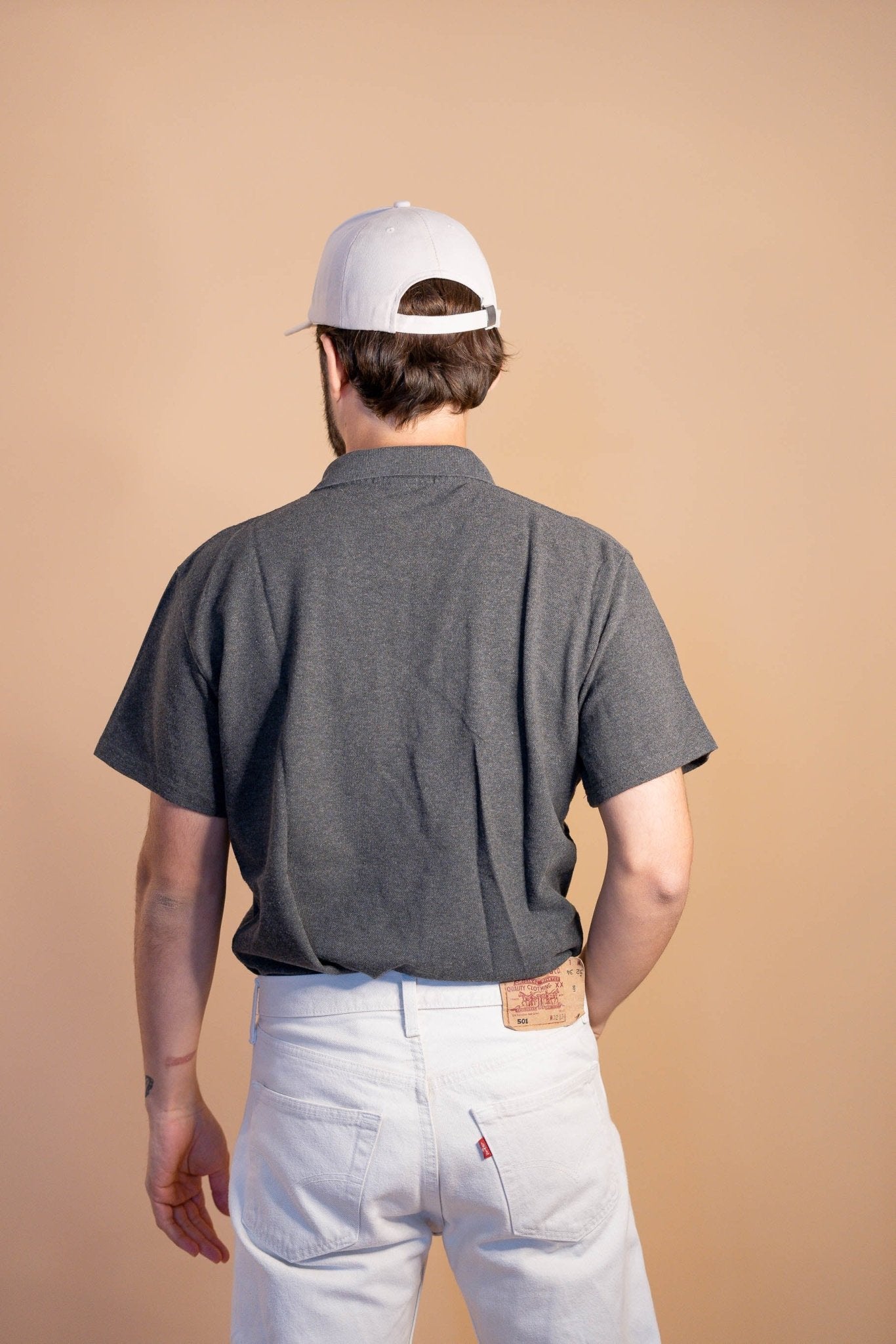 POLO RALPH LAUREN HOMME 891 - GRIS - S - amifrip - Friperie en ligne et vêtements vintage