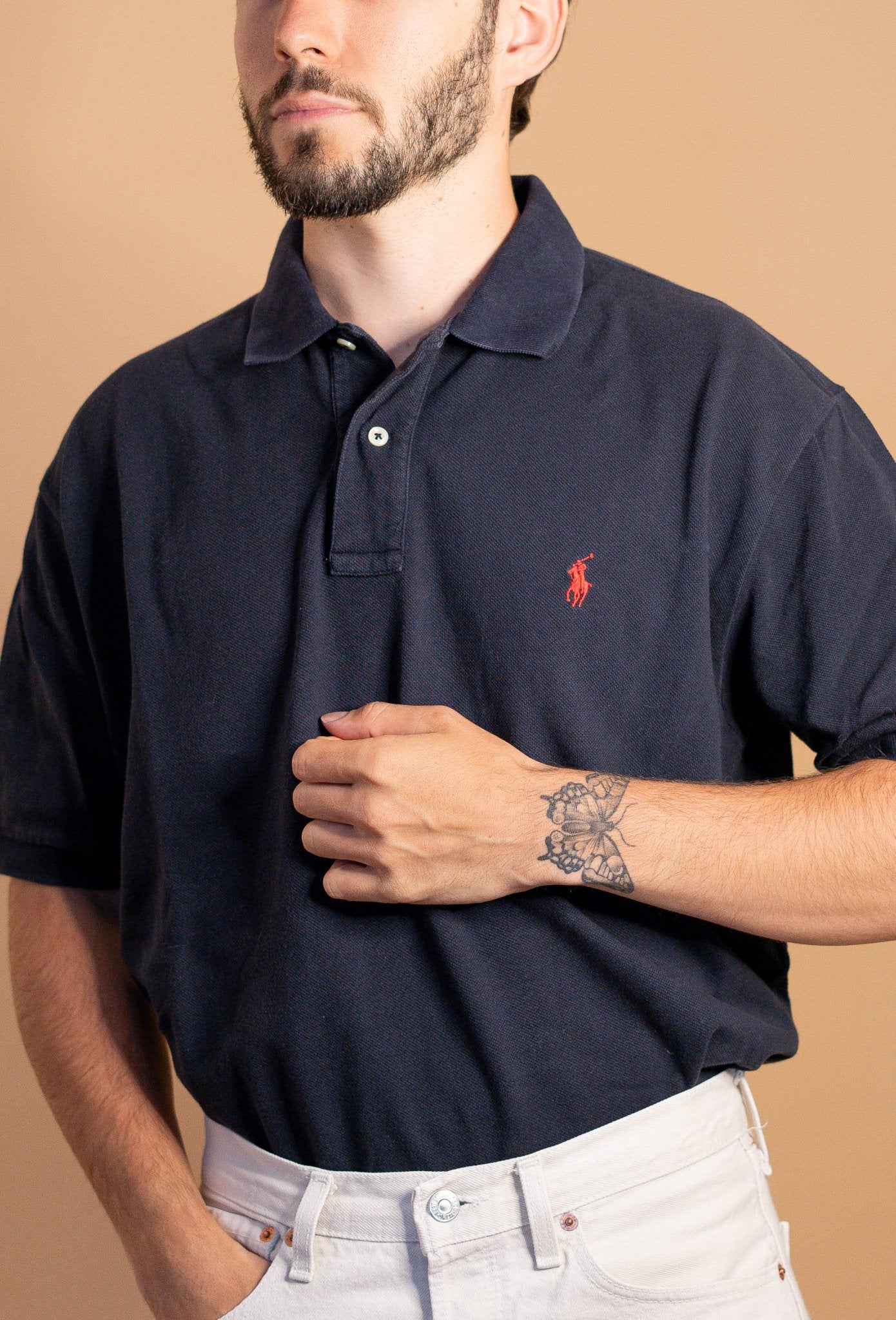 POLO RALPH LAUREN HOMME 892 - BLEU - L - amifrip - Friperie en ligne et vêtements vintage