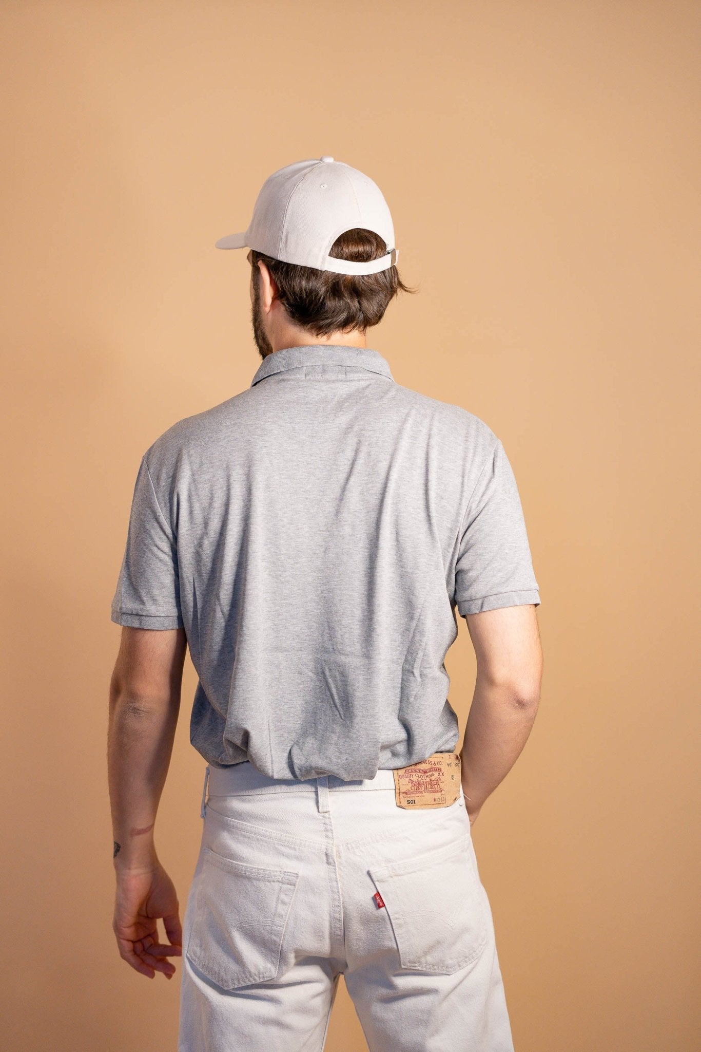 POLO RALPH LAUREN HOMME 893 - GRIS - M - amifrip - Friperie en ligne et vêtements vintage