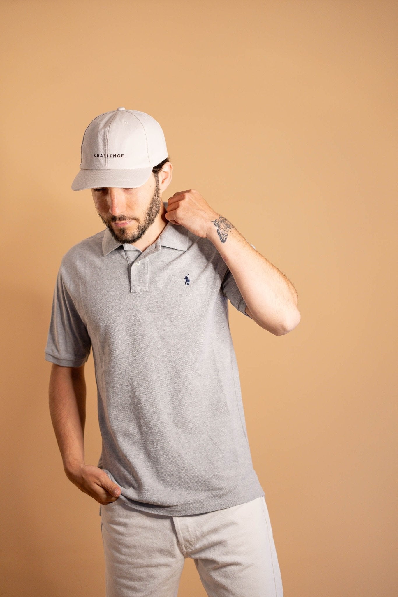 POLO RALPH LAUREN HOMME 898 - GRIS - M - amifrip - Friperie en ligne et vêtements vintage