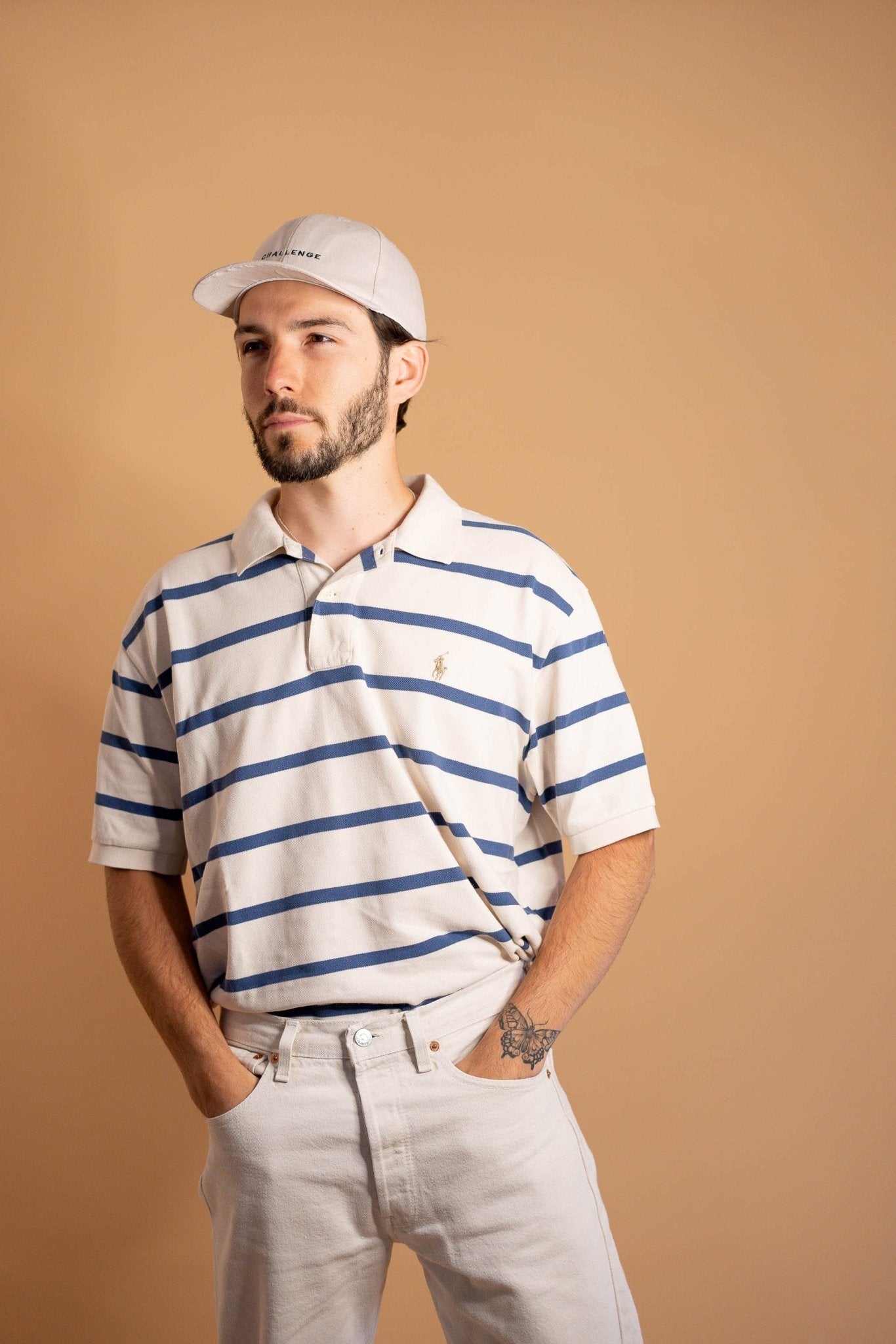 POLO RALPH LAUREN HOMME 900 - BEIGE - XL - amifrip - Friperie en ligne et vêtements vintage
