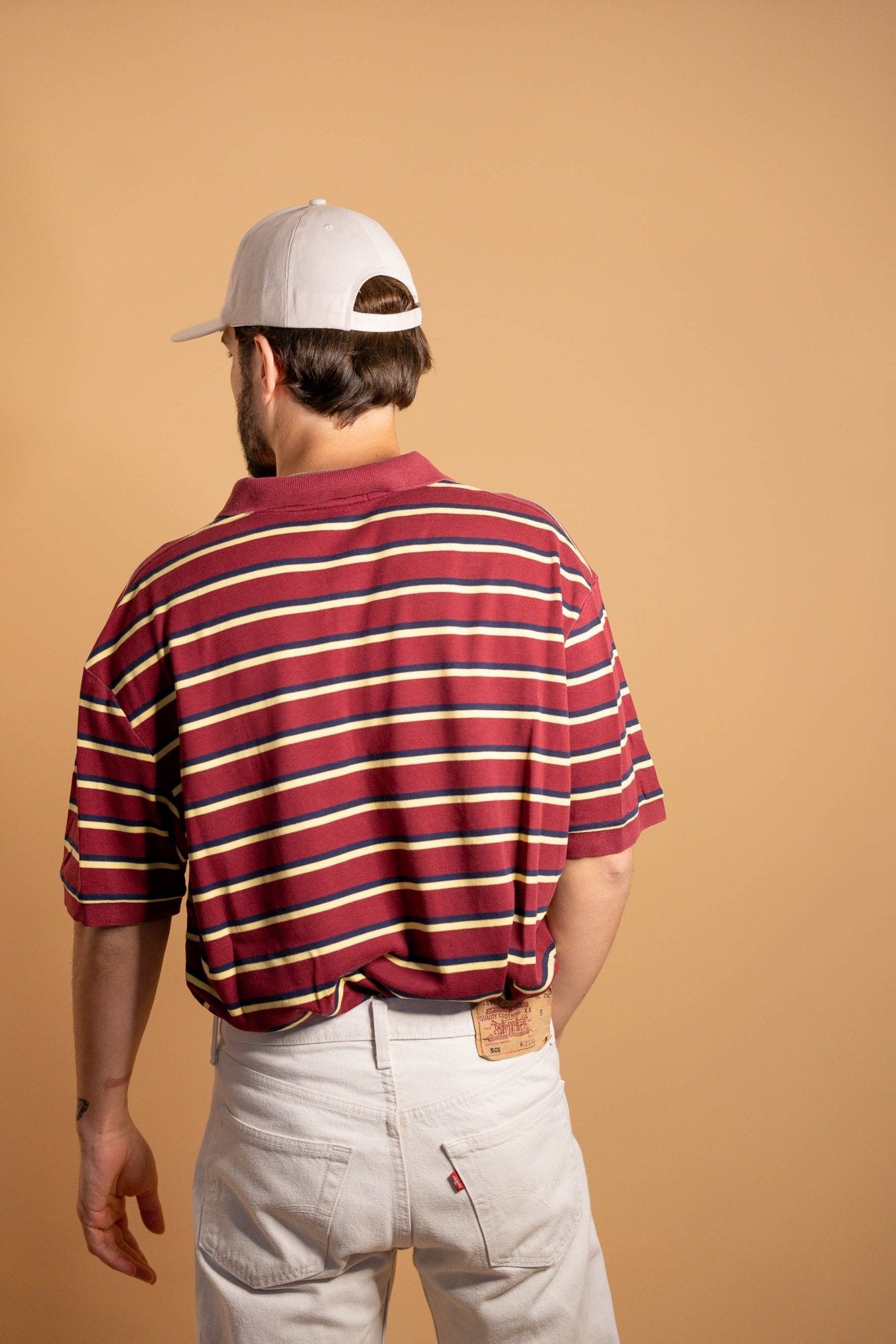 POLO RALPH LAUREN HOMME 901 - BORDEAUX - L - amifrip - Friperie en ligne et vêtements vintage
