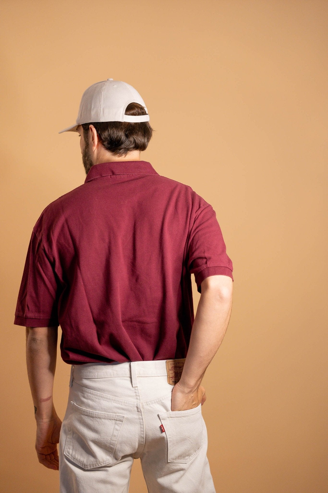 POLO RALPH LAUREN HOMME 903 - BORDEAUX - L - amifrip - Friperie en ligne et vêtements vintage