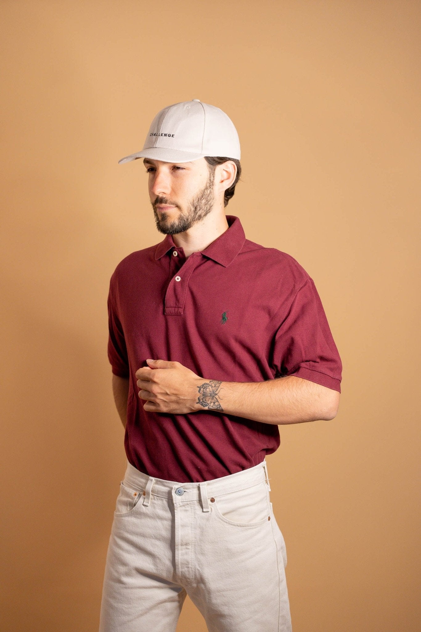 POLO RALPH LAUREN HOMME 903 - BORDEAUX - L - amifrip - Friperie en ligne et vêtements vintage