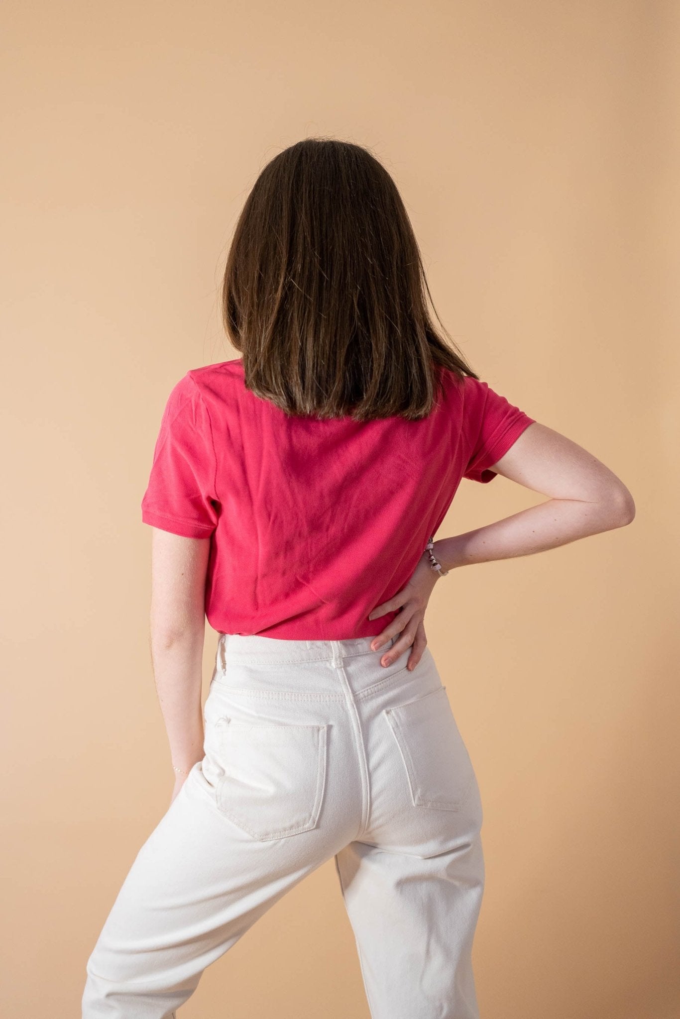 Polo Tommy Hilfiger Femme 809 - ROSE - XS - amifrip - Friperie en ligne et vêtements vintage