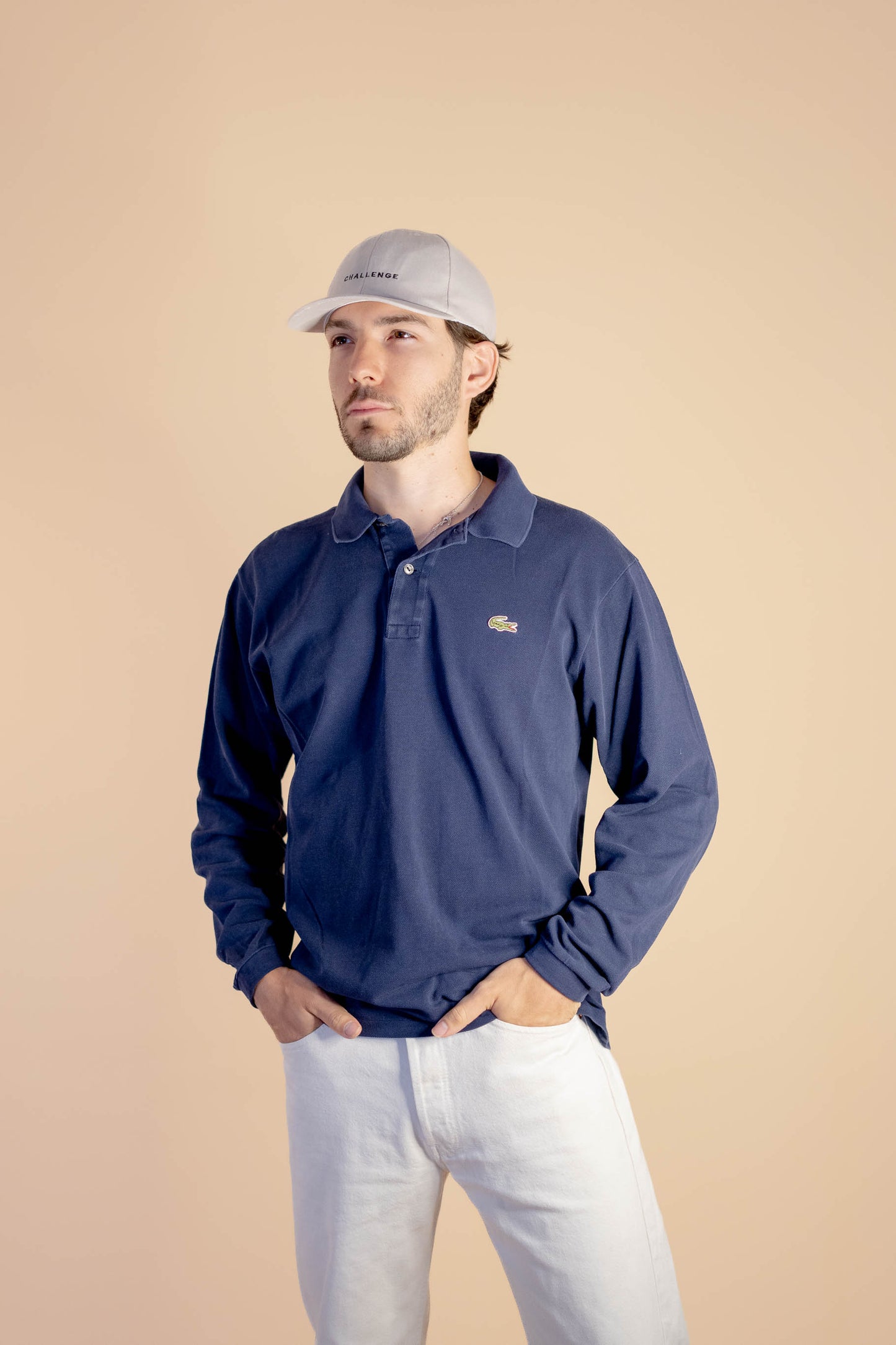 Polo manches longues Lacoste Bleu #853