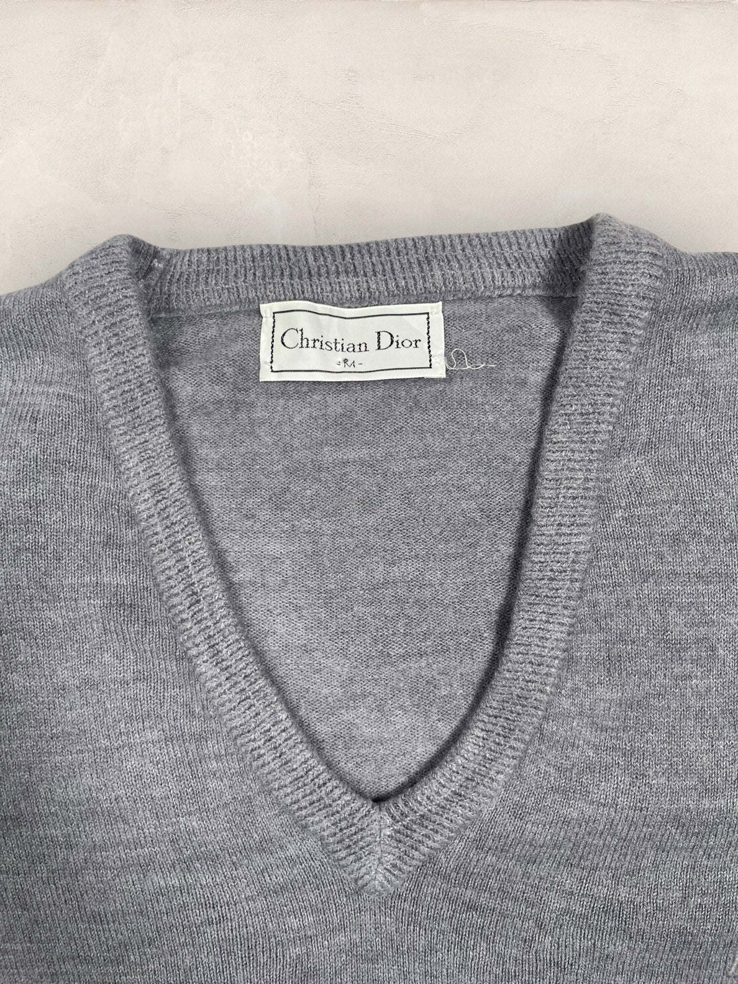 Pull Christian Dior Ref: 2527 - GRIS - M - amifrip - Friperie en ligne et vêtements vintage