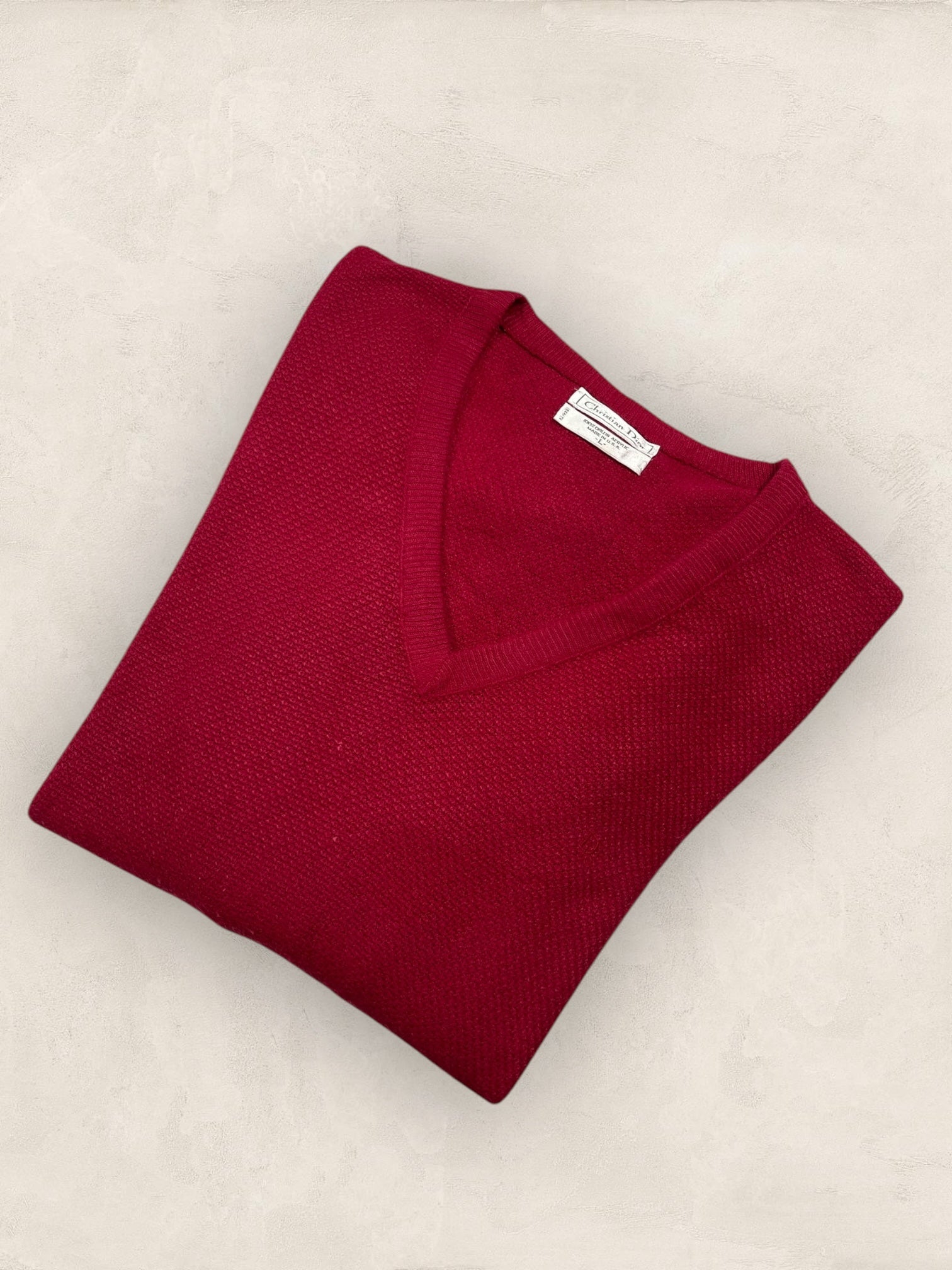 Pull Christian Dior Ref: 2531 - BORDEAUX - L - amifrip - Friperie en ligne et vêtements vintage