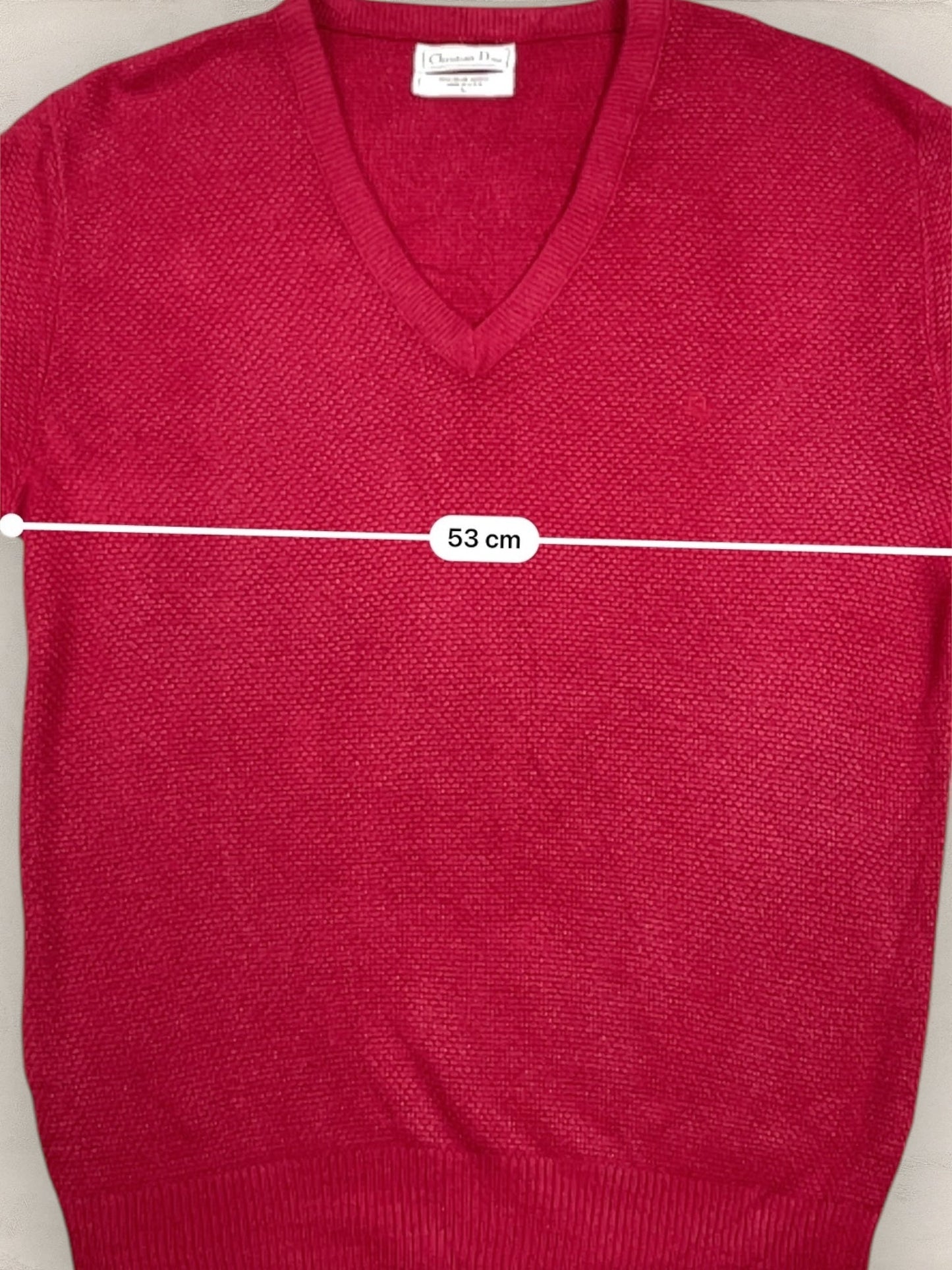 Pull Christian Dior Ref: 2531 - BORDEAUX - L - amifrip - Friperie en ligne et vêtements vintage