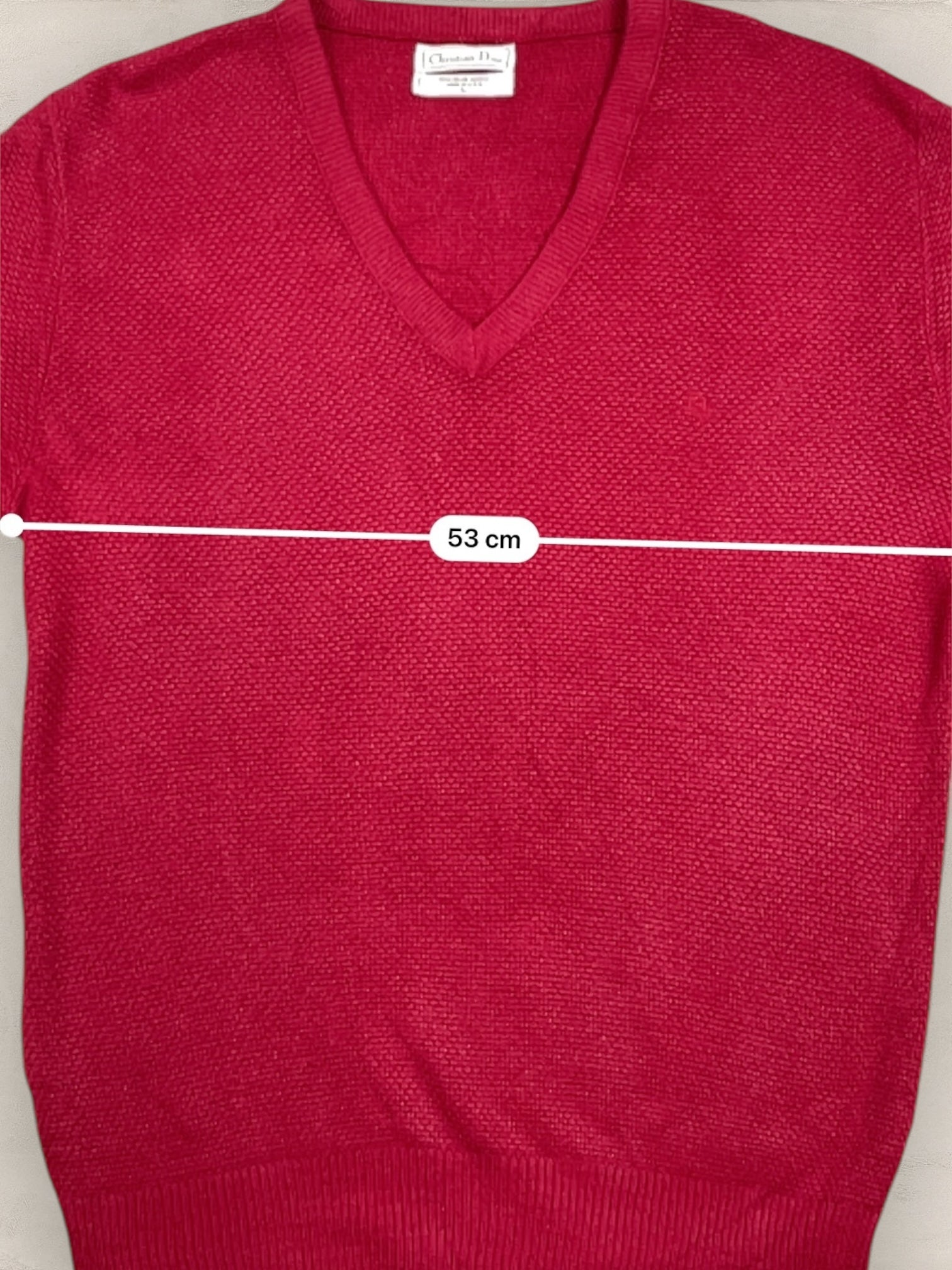 Pull Christian Dior Ref: 2531 - BORDEAUX - L - amifrip - Friperie en ligne et vêtements vintage