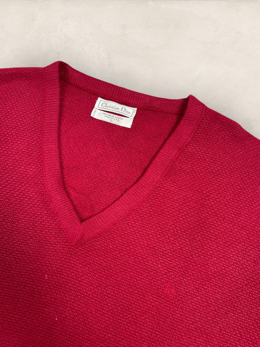 Pull Christian Dior Ref: 2531 - BORDEAUX - L - amifrip - Friperie en ligne et vêtements vintage