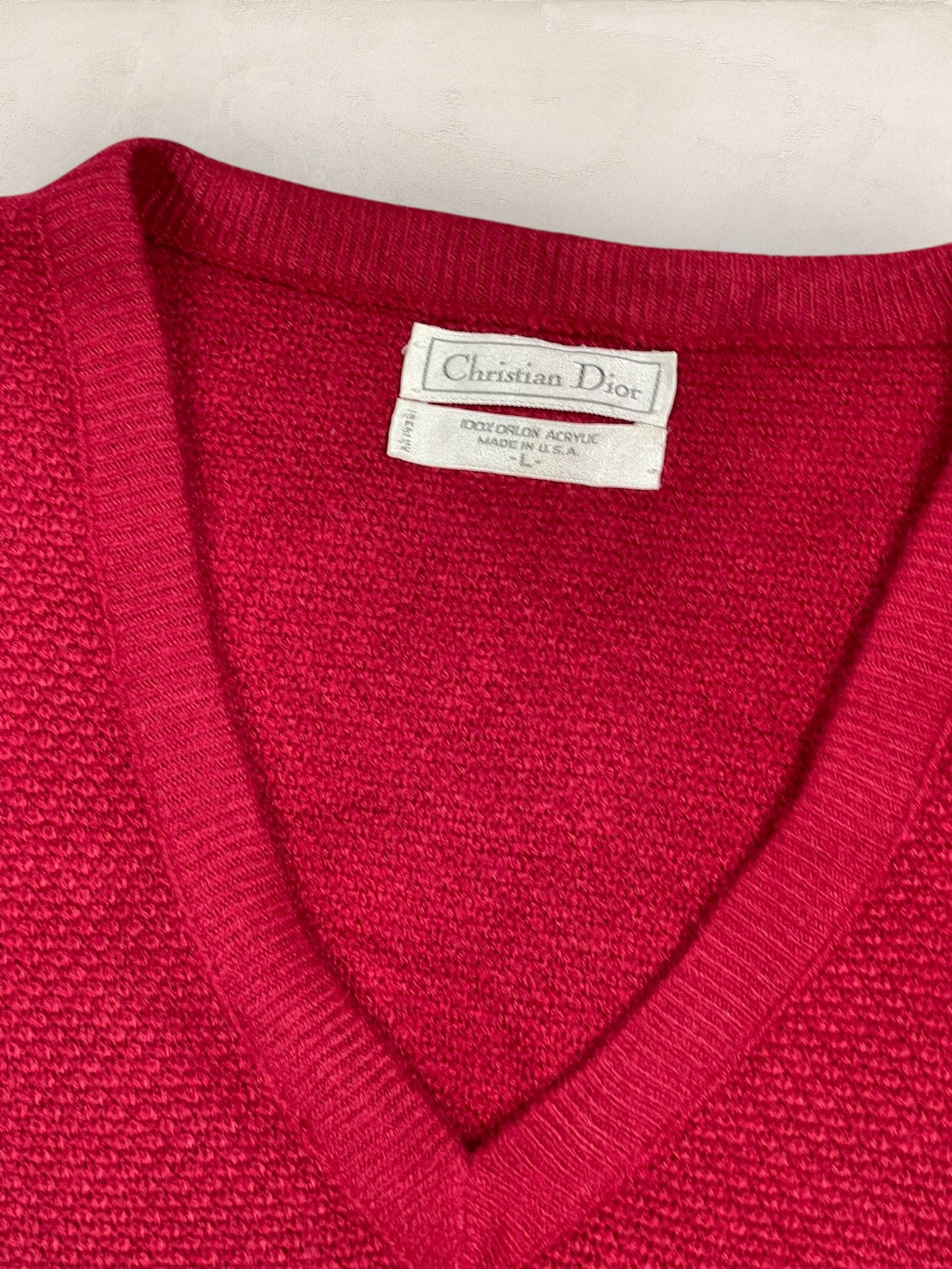 Pull Christian Dior Ref: 2531 - BORDEAUX - L - amifrip - Friperie en ligne et vêtements vintage