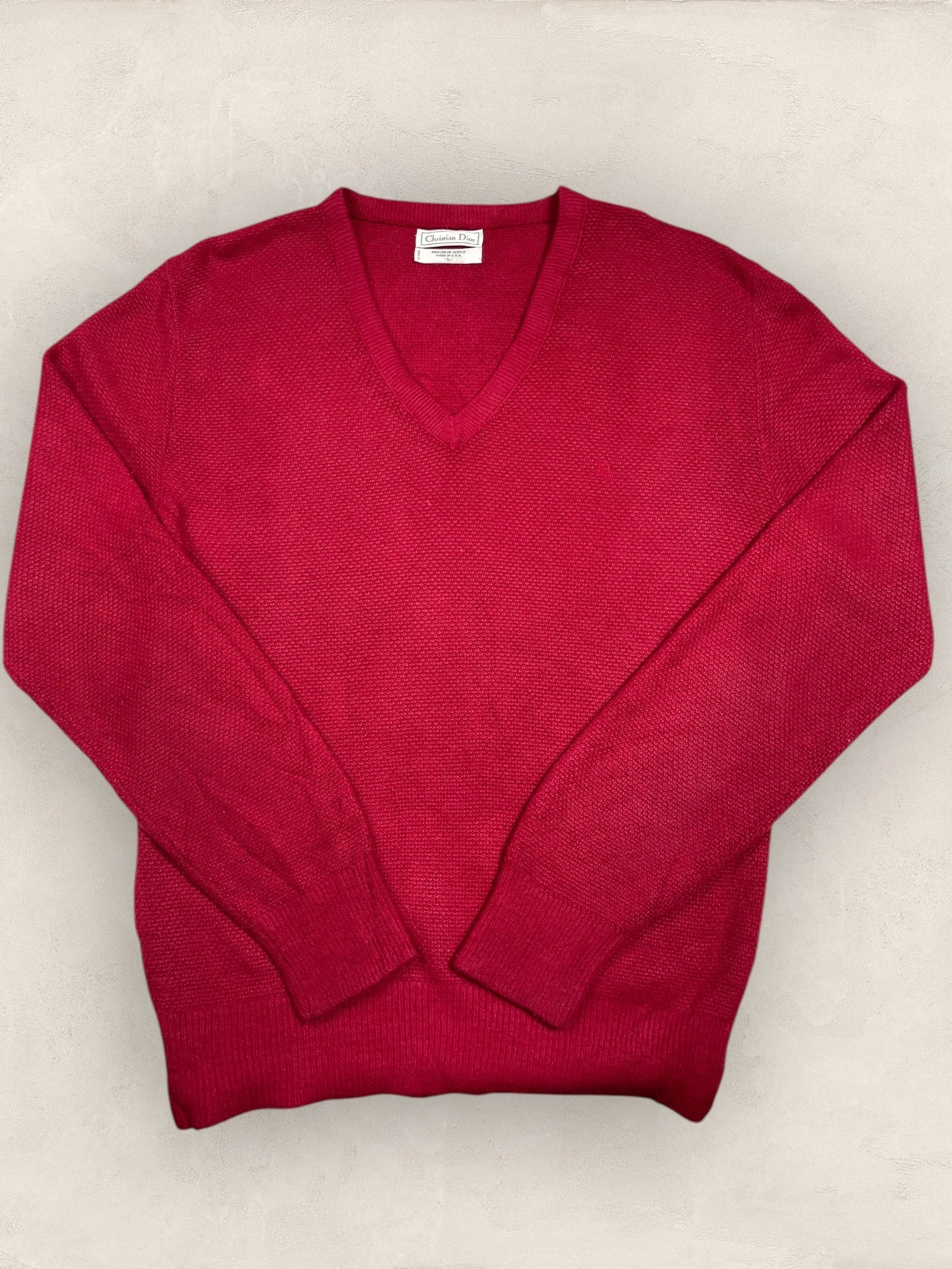 Pull Christian Dior Ref: 2531 - BORDEAUX - L - amifrip - Friperie en ligne et vêtements vintage