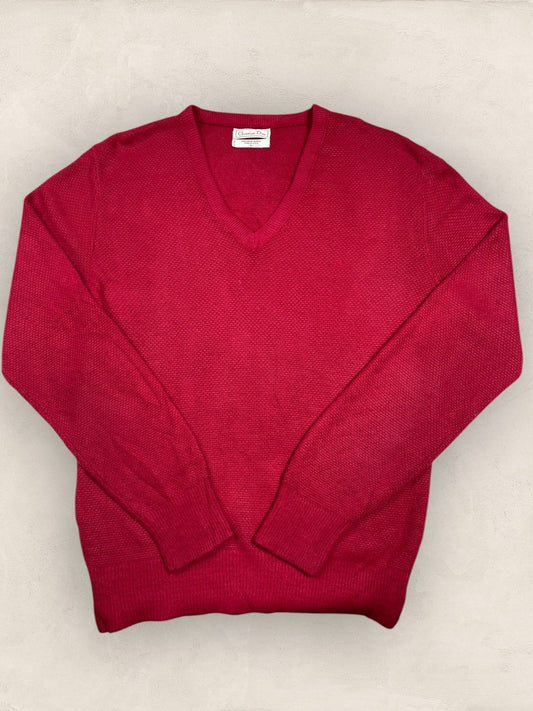Pull Christian Dior Ref: 2531 - BORDEAUX - L - amifrip - Friperie en ligne et vêtements vintage