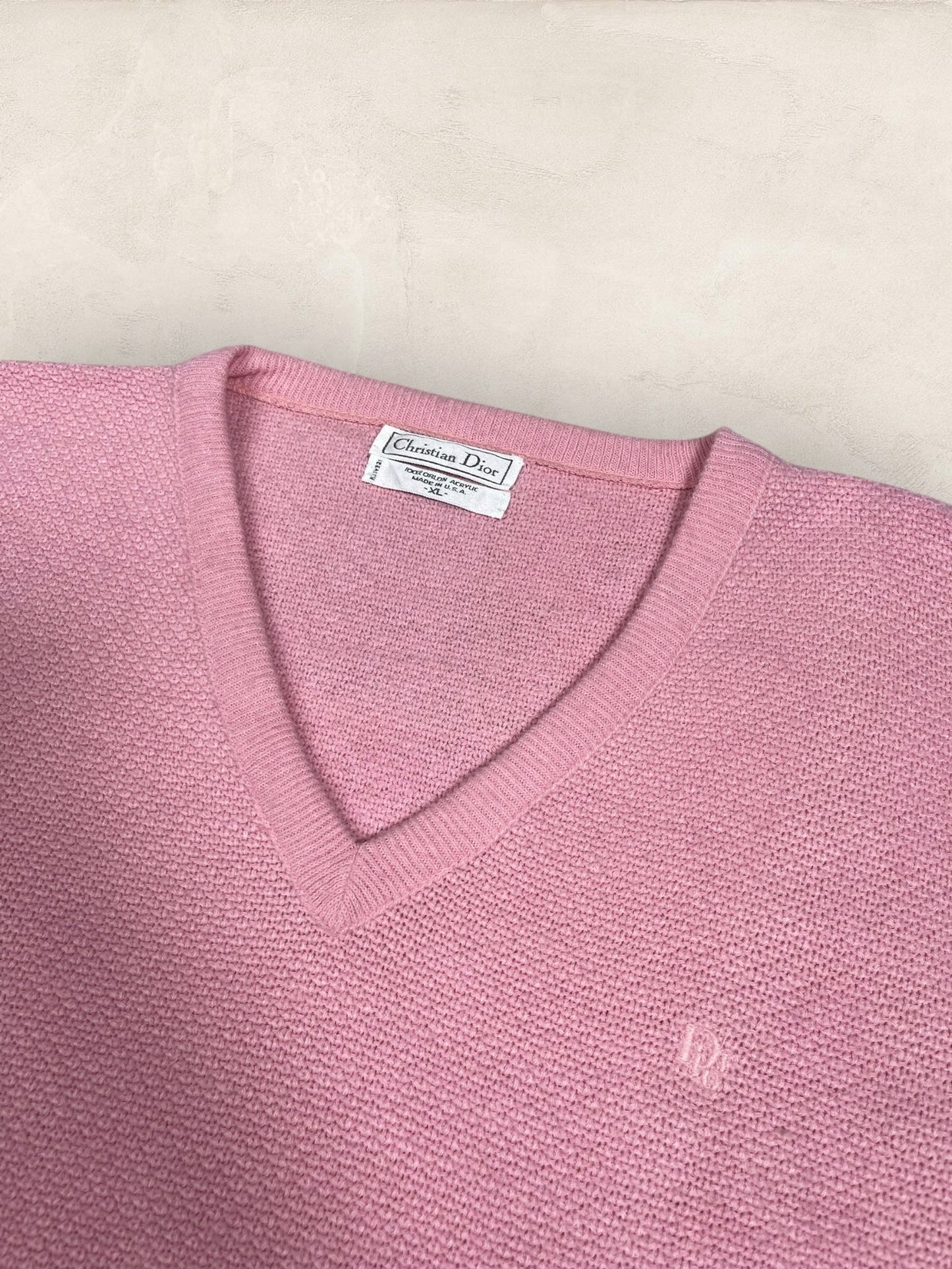 Pull Christian Dior Ref: 2532 - ROSE - XL - amifrip - Friperie en ligne et vêtements vintage