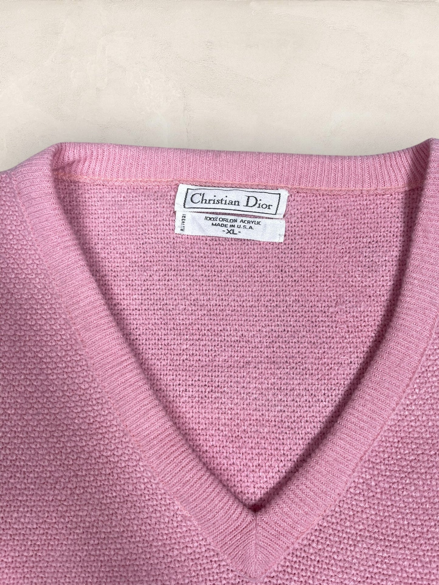 Pull Christian Dior Ref: 2532 - ROSE - XL - amifrip - Friperie en ligne et vêtements vintage