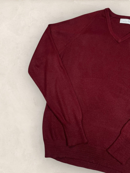Pull Christian Dior Ref: 2533 - BORDEAUX - XL - amifrip - Friperie en ligne et vêtements vintage