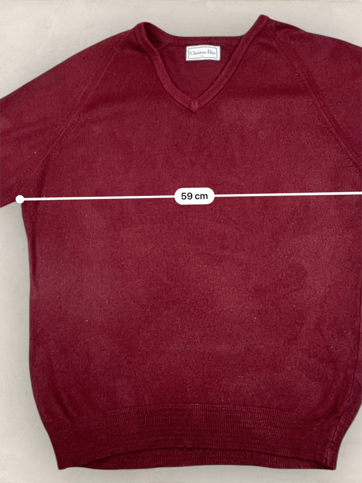Pull Christian Dior Ref: 2533 - BORDEAUX - XL - amifrip - Friperie en ligne et vêtements vintage