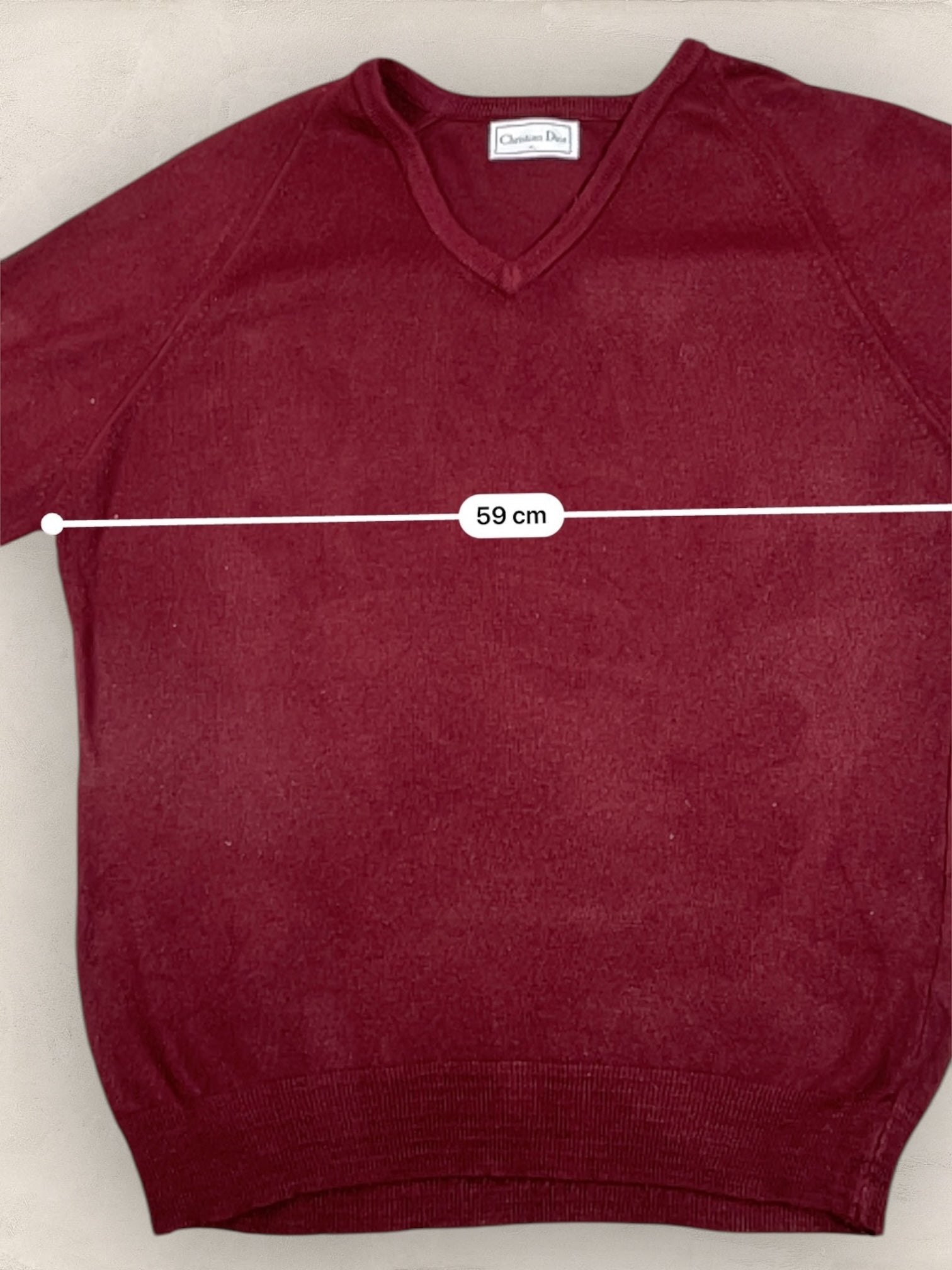 Pull Christian Dior Ref: 2533 - BORDEAUX - XL - amifrip - Friperie en ligne et vêtements vintage
