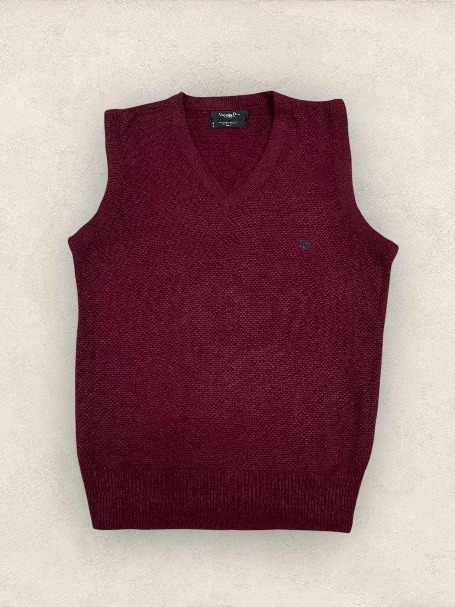 Pull Christian Dior Ref: 2534 - BORDEAUX - M - amifrip - Friperie en ligne et vêtements vintage